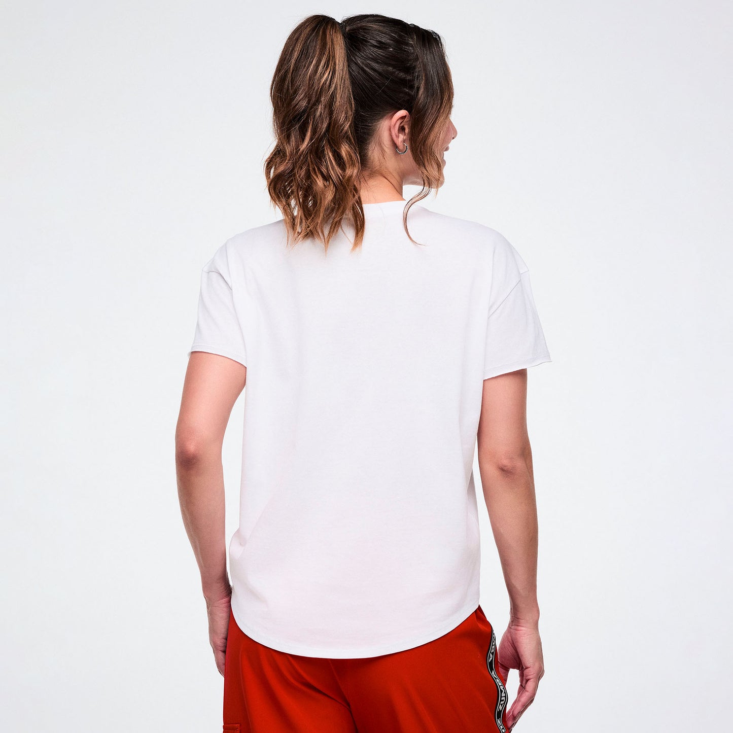 Worldwide High Low Crew Neck Top Z1T001166