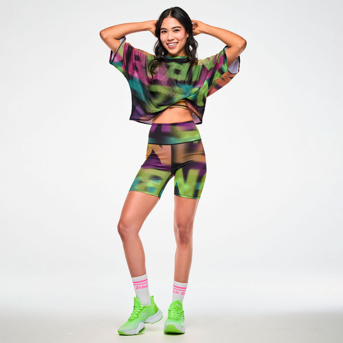Electric Feel Boxy Dolman Crop Top