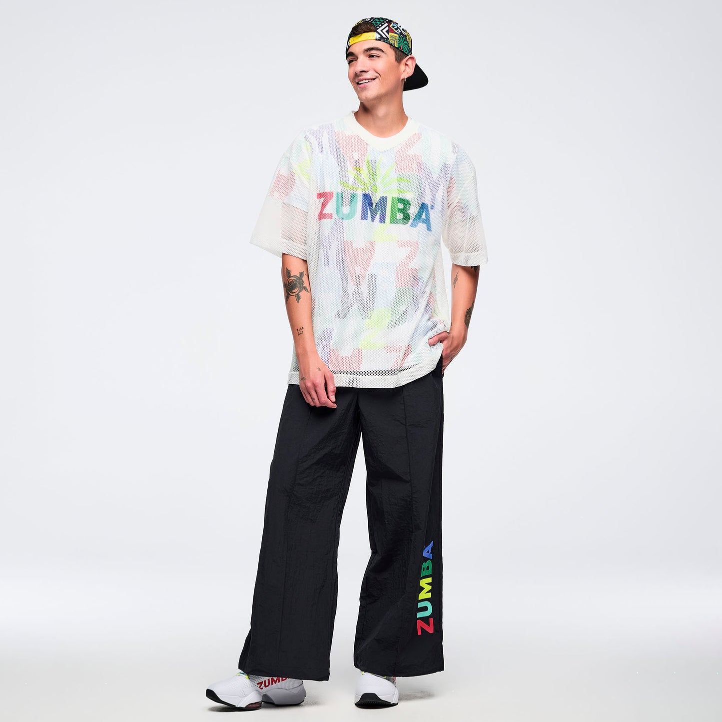 Latin Movement Oversized Mesh Top Z1T001249