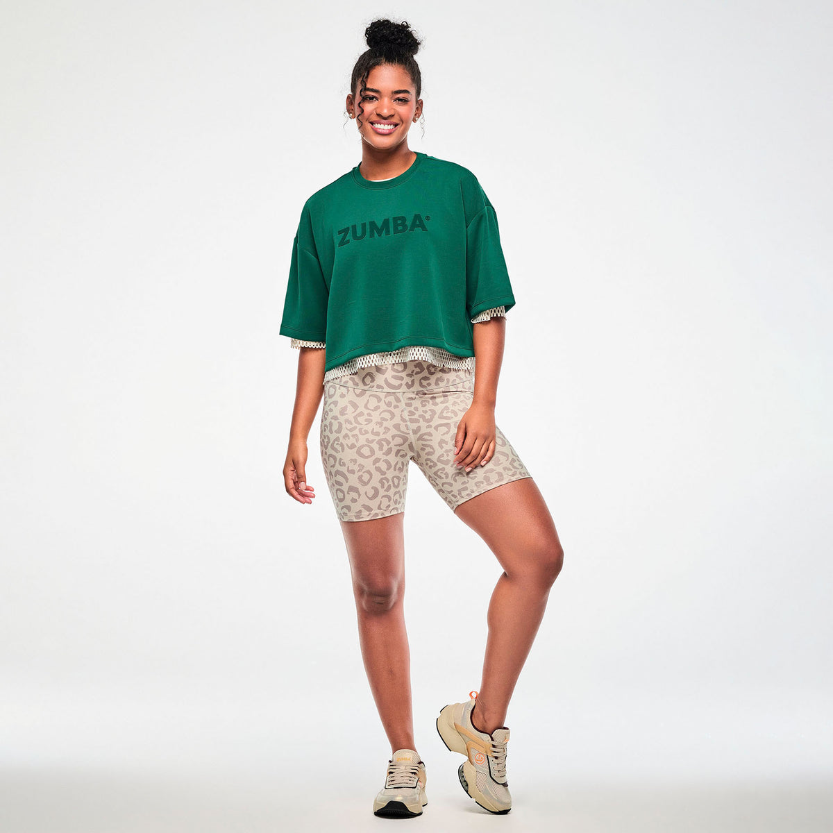 Zumba Modal Drop Shoulder Top - Teal Tango