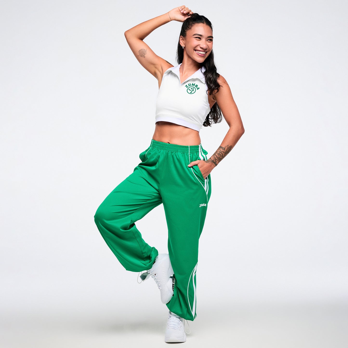 Colour Spree Crop Racerback Polo Z1T001343