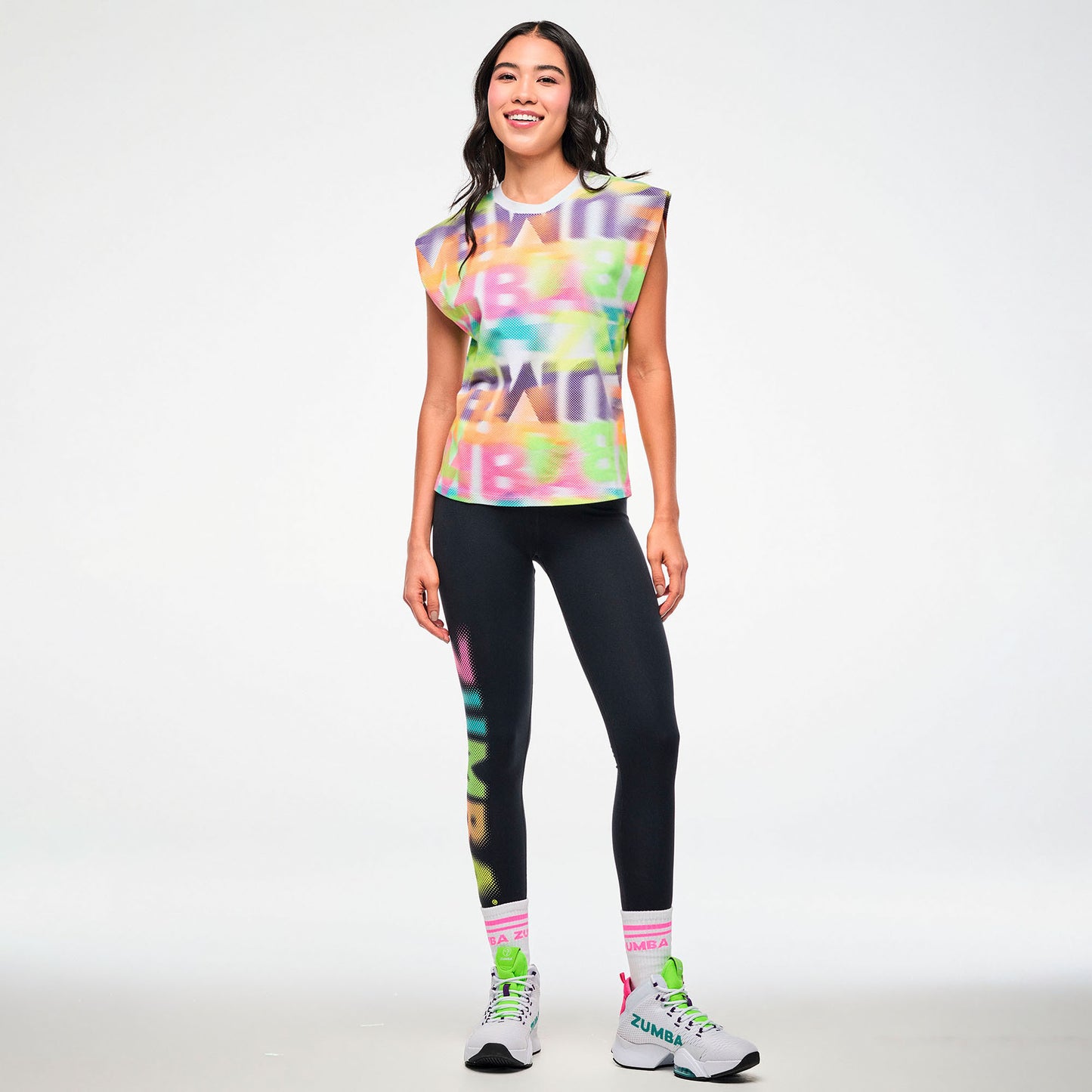 Electric Feel Muscle Tank With Extended Shoulder