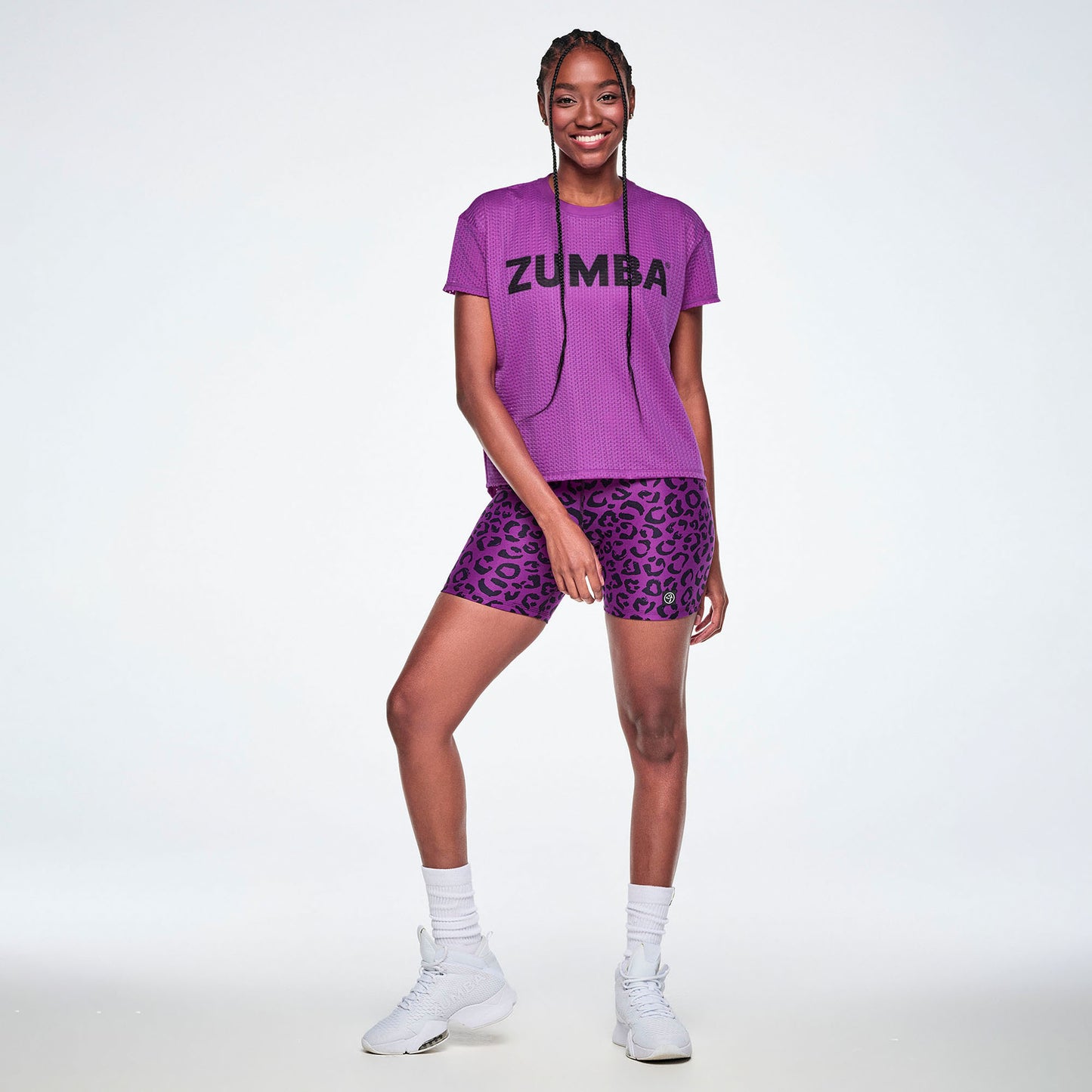 Ultrabright Mesh High Low Top - Purple Power