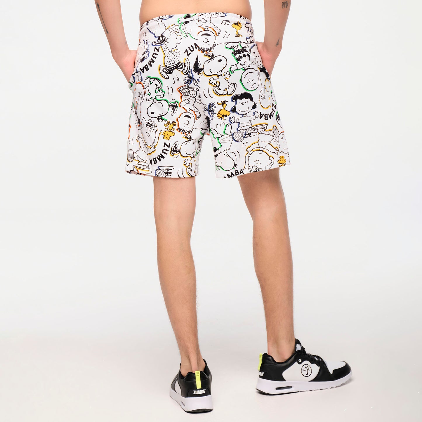 Zumba X Peanuts Men's Knit Short - White