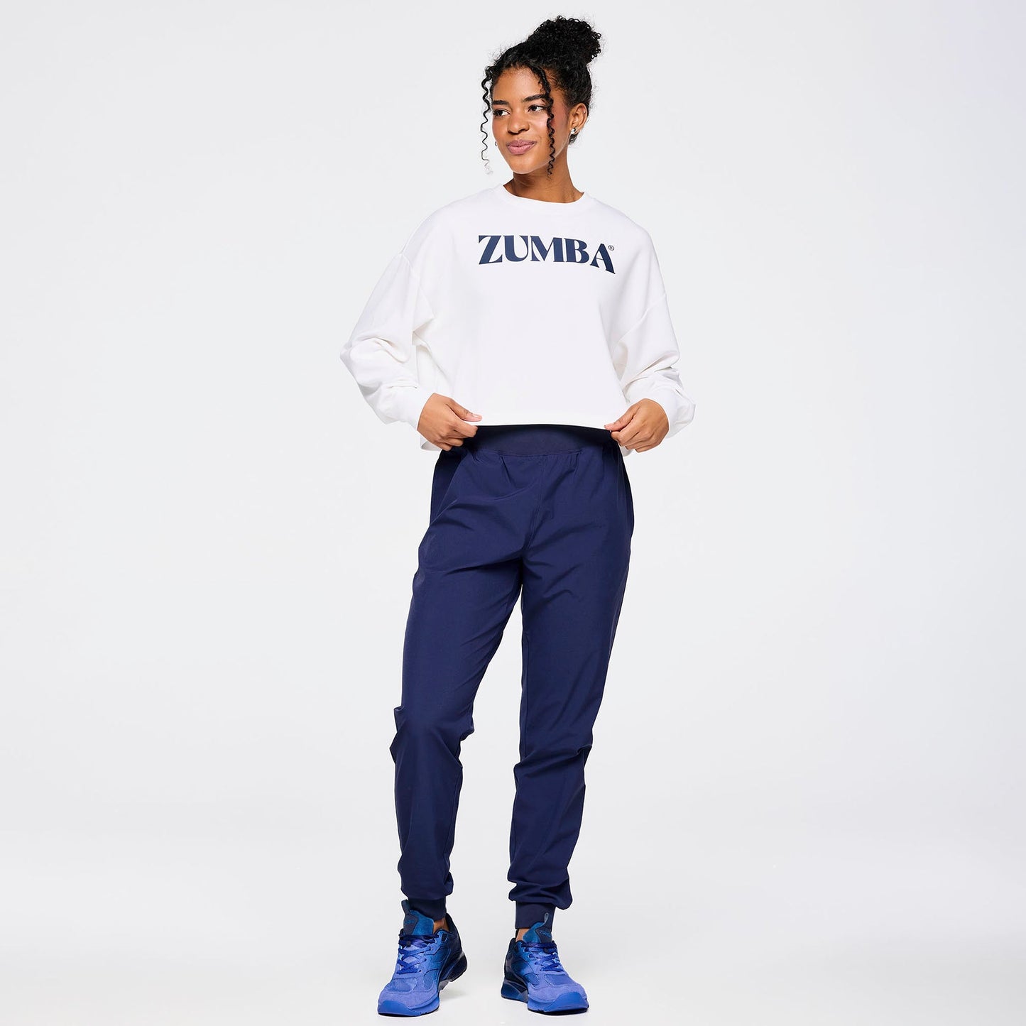 Zumba Out Loud Men's Stretch Woven Slim Ankle Joggers