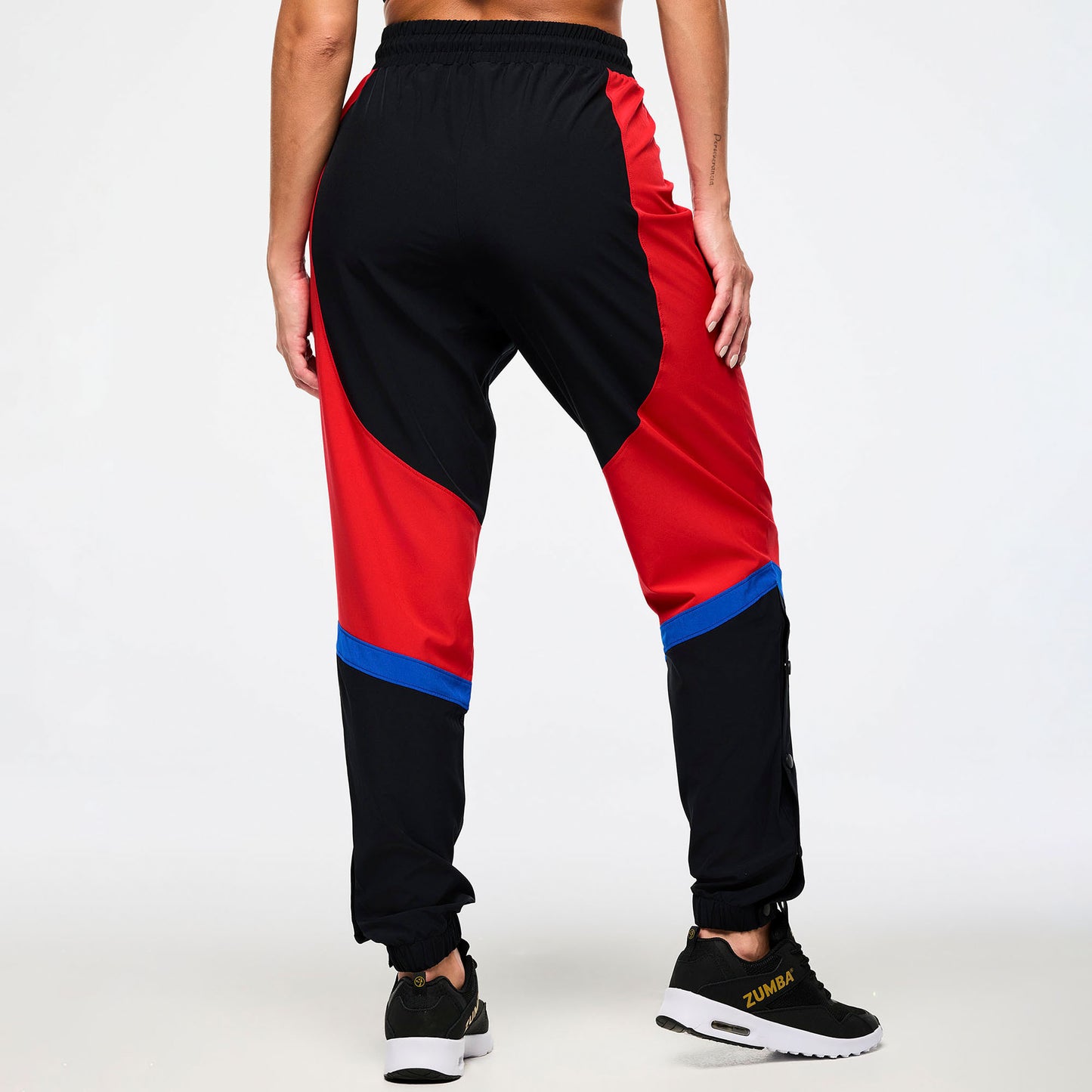 Men's Woven Track Pants With Inserts And Side Snaps