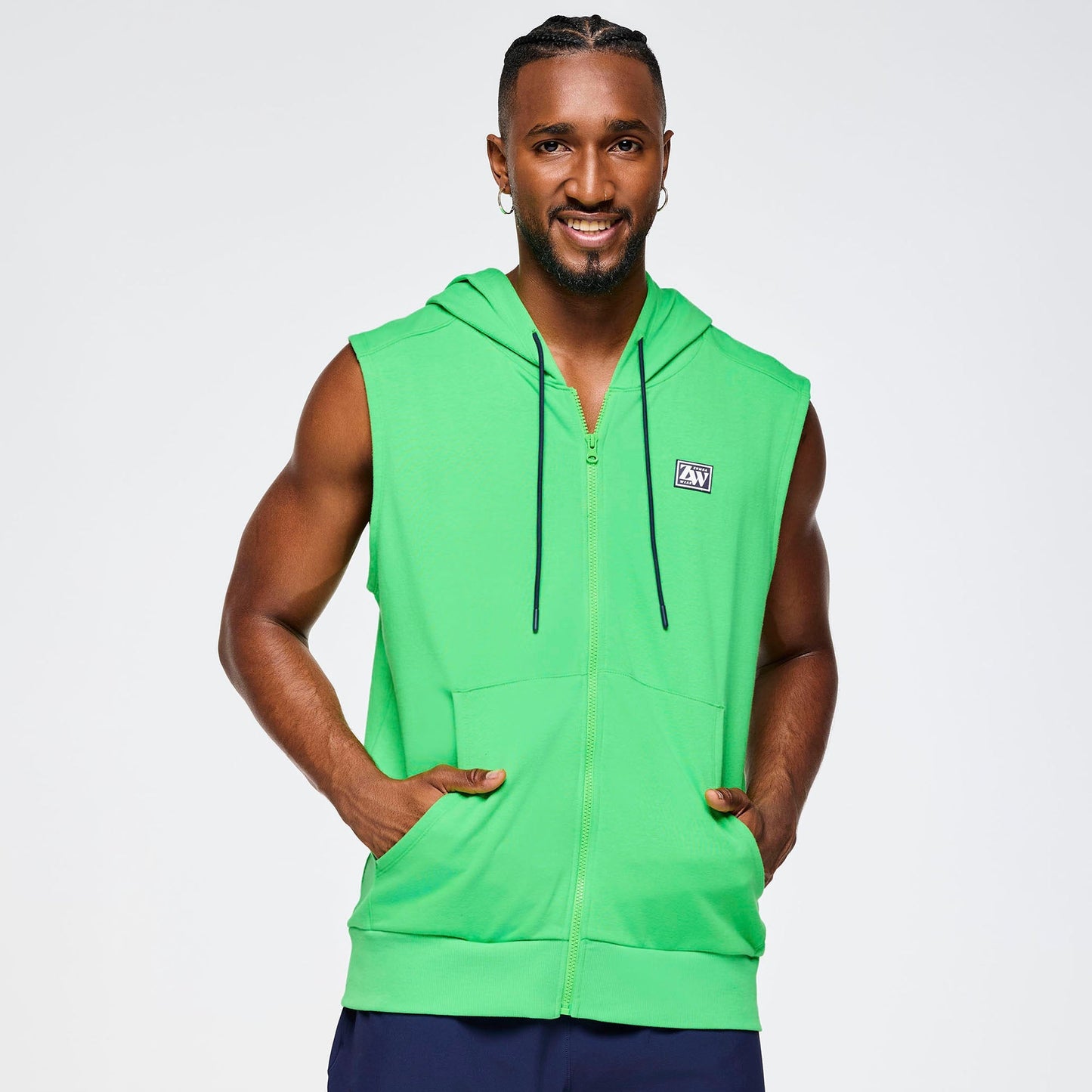 Zumba Out Loud Men's Sleeveless Zip Up Hoodie