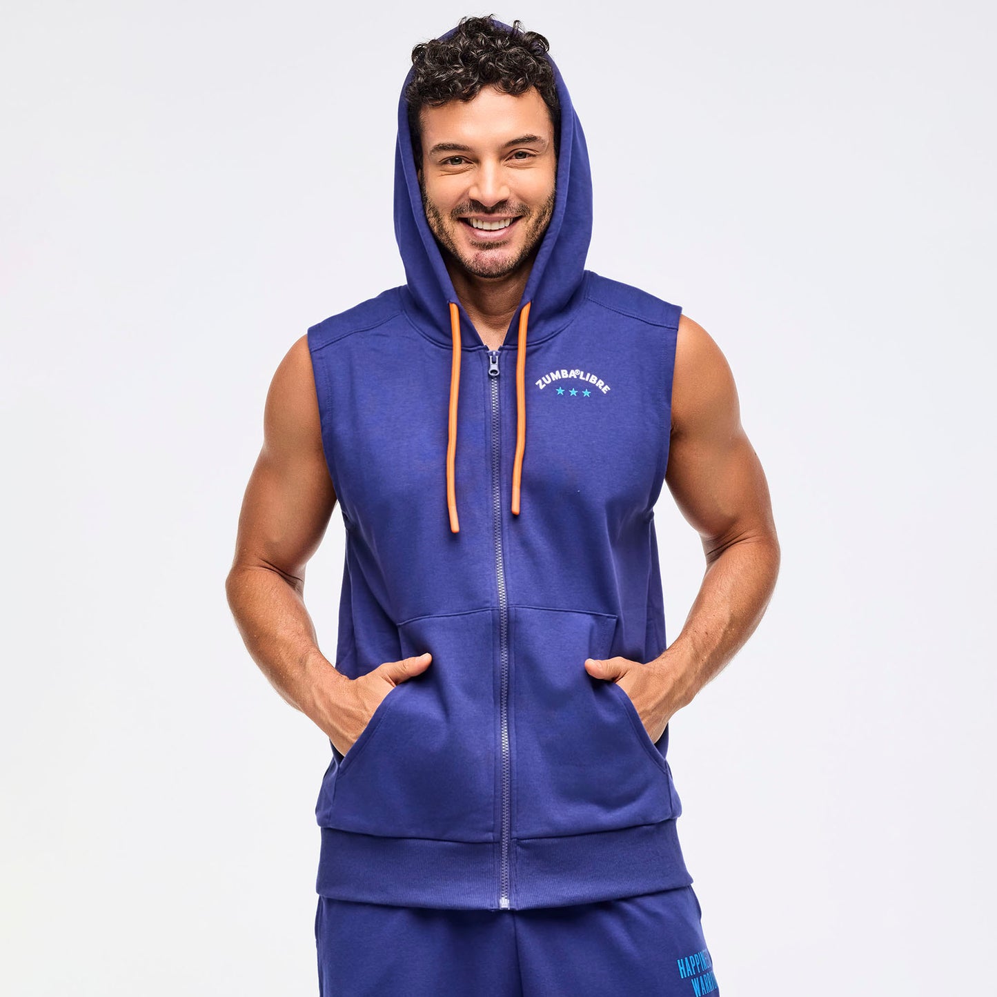 Zumba Libre Men's Sleeveless Zip-Up Hoodie