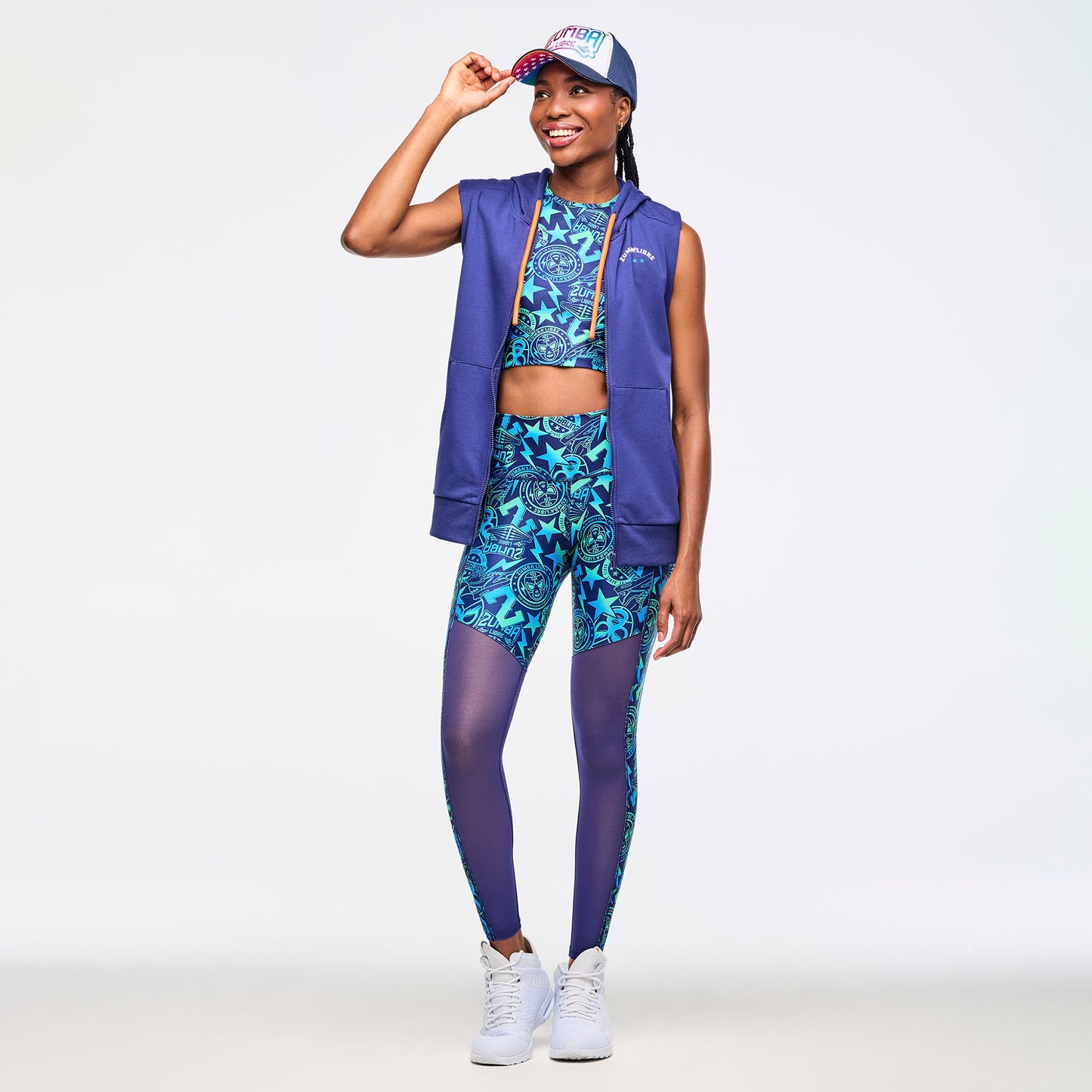 Zumba Libre Men's Sleeveless Zip-Up Hoodie