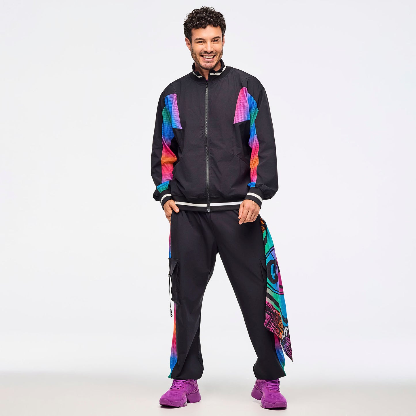 Zumba Libre Men's Oversized Dolman Track Jacket