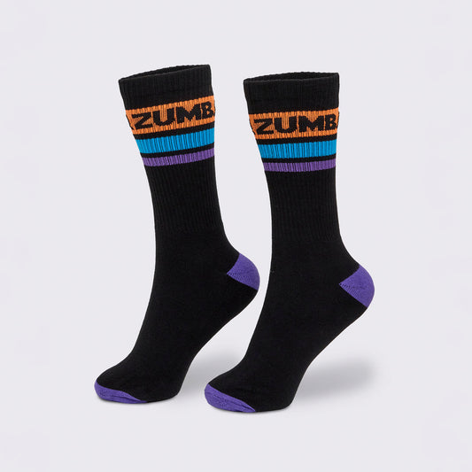 Zumba Explore High Socks - Bold Black