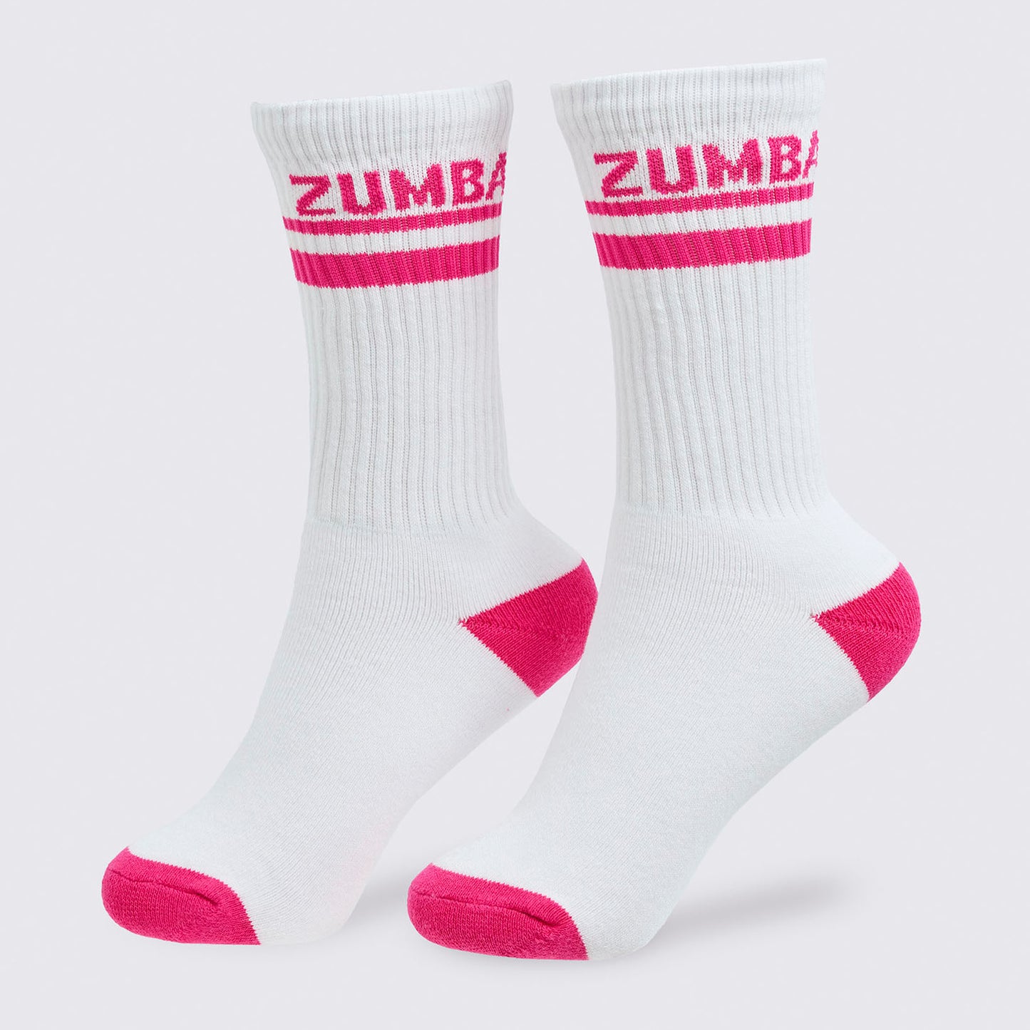 Zumba Core Plush High Socks_Wear It Out White