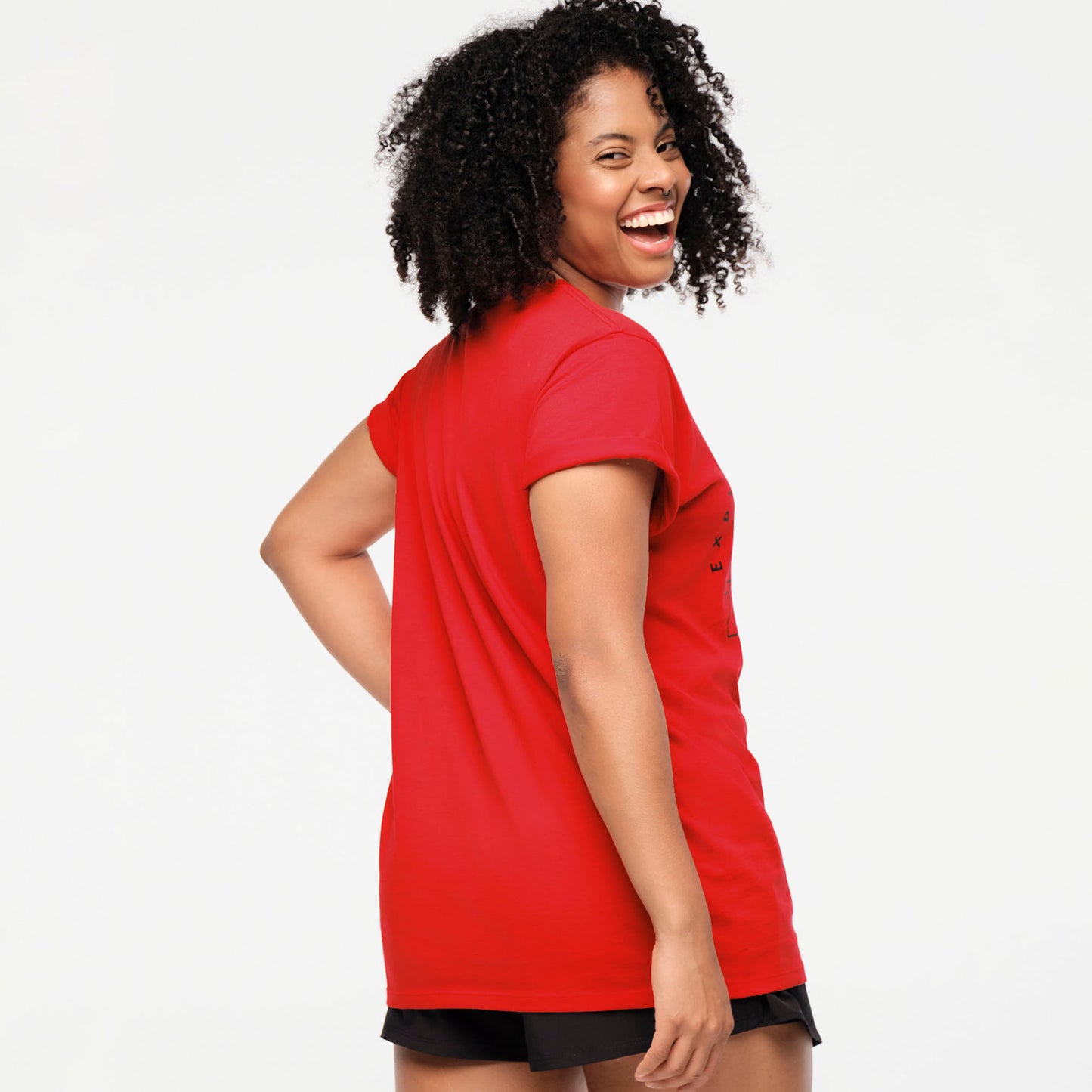 Zumba Explore Crew Neck Tee - Viva La Red