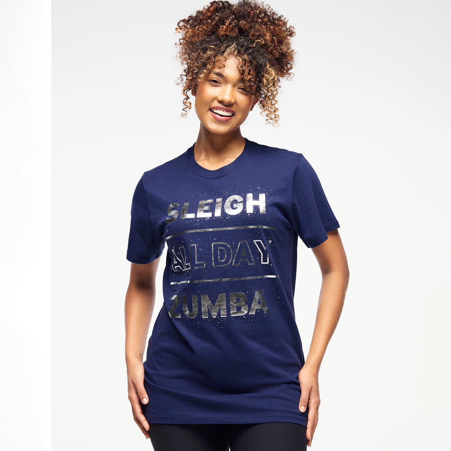 Zumba Holiday Crew Neck Tee - Indigo
