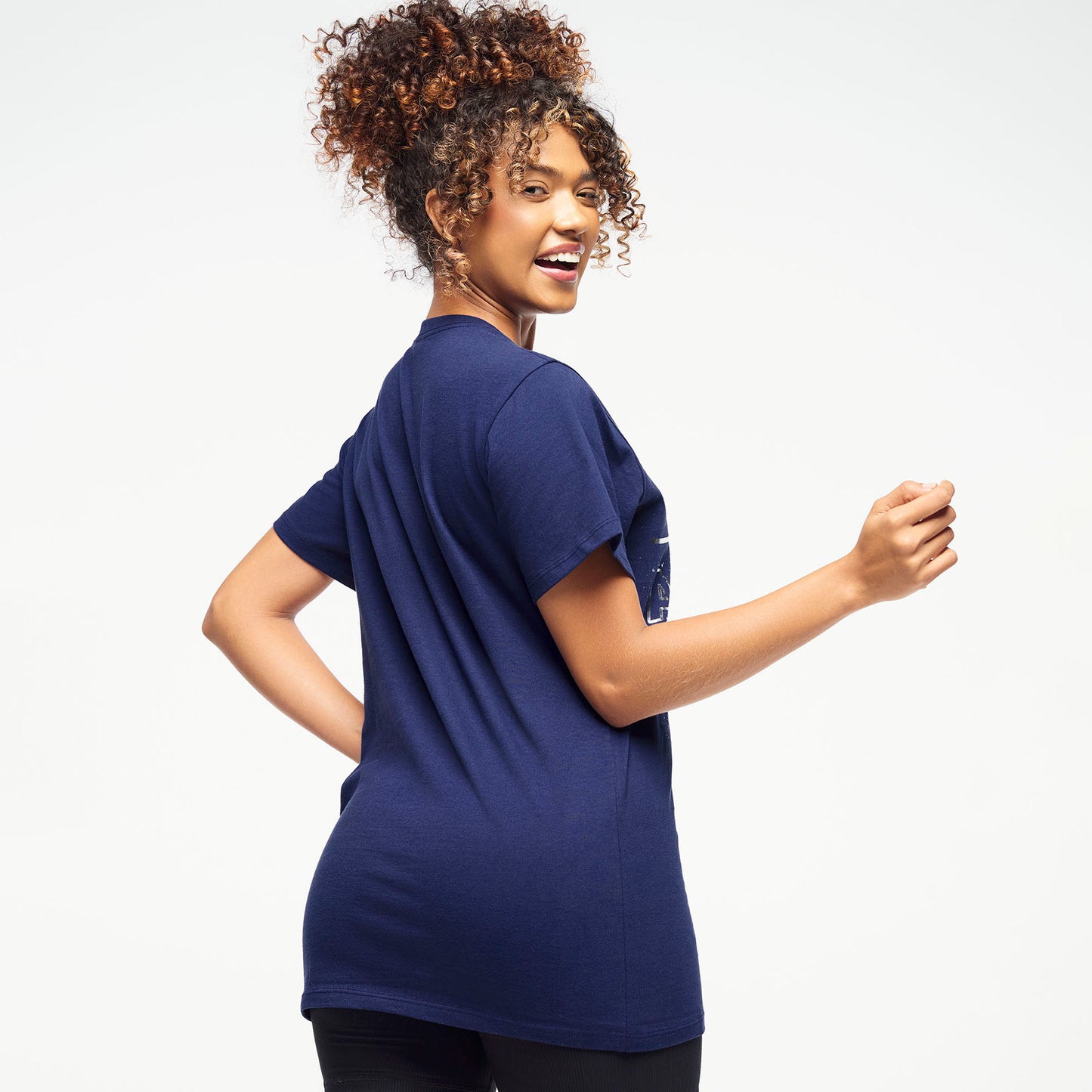 Zumba Holiday Crew Neck Tee - Indigo