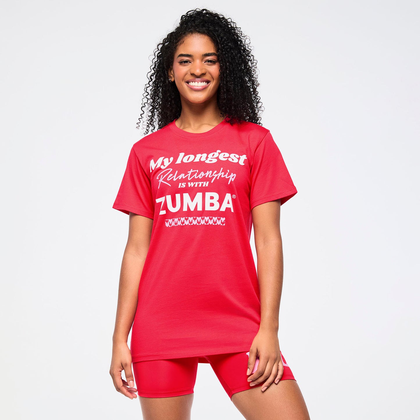 Zumba Love Crew Neck Tee - Red