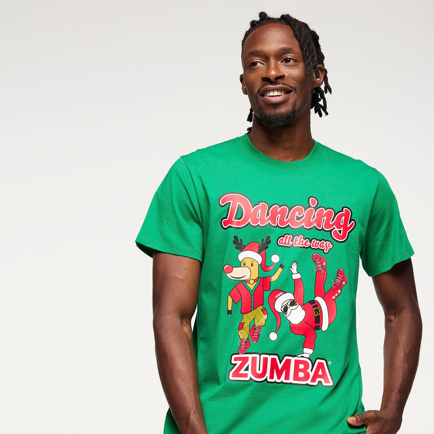 Zumba Holiday Crew Neck Tee - Green