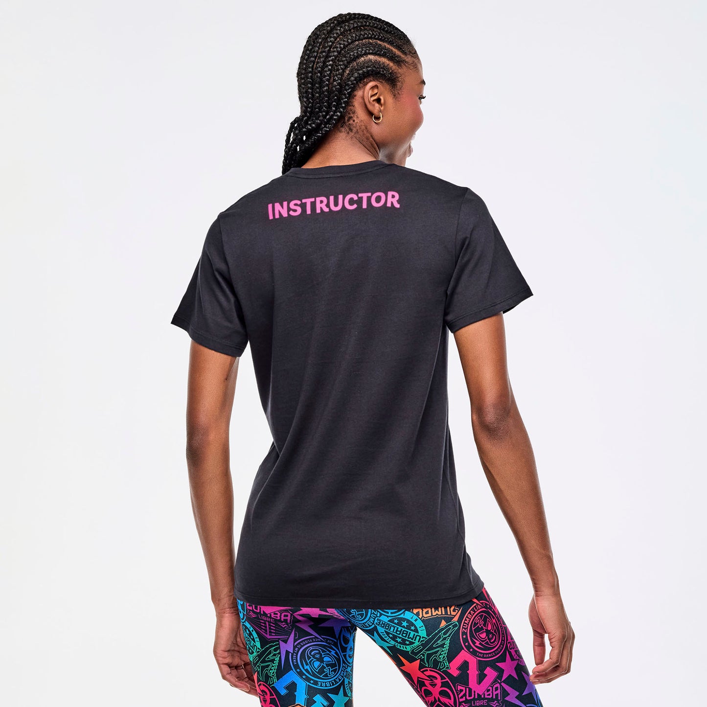 Zumba Libre Instructor Crew Neck Tee - Bold Black