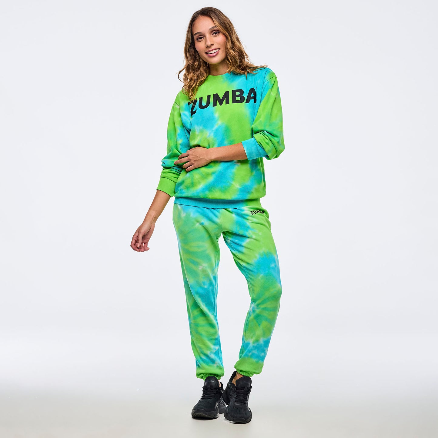 Neon Pullover Sweatshirt - Blue/Green