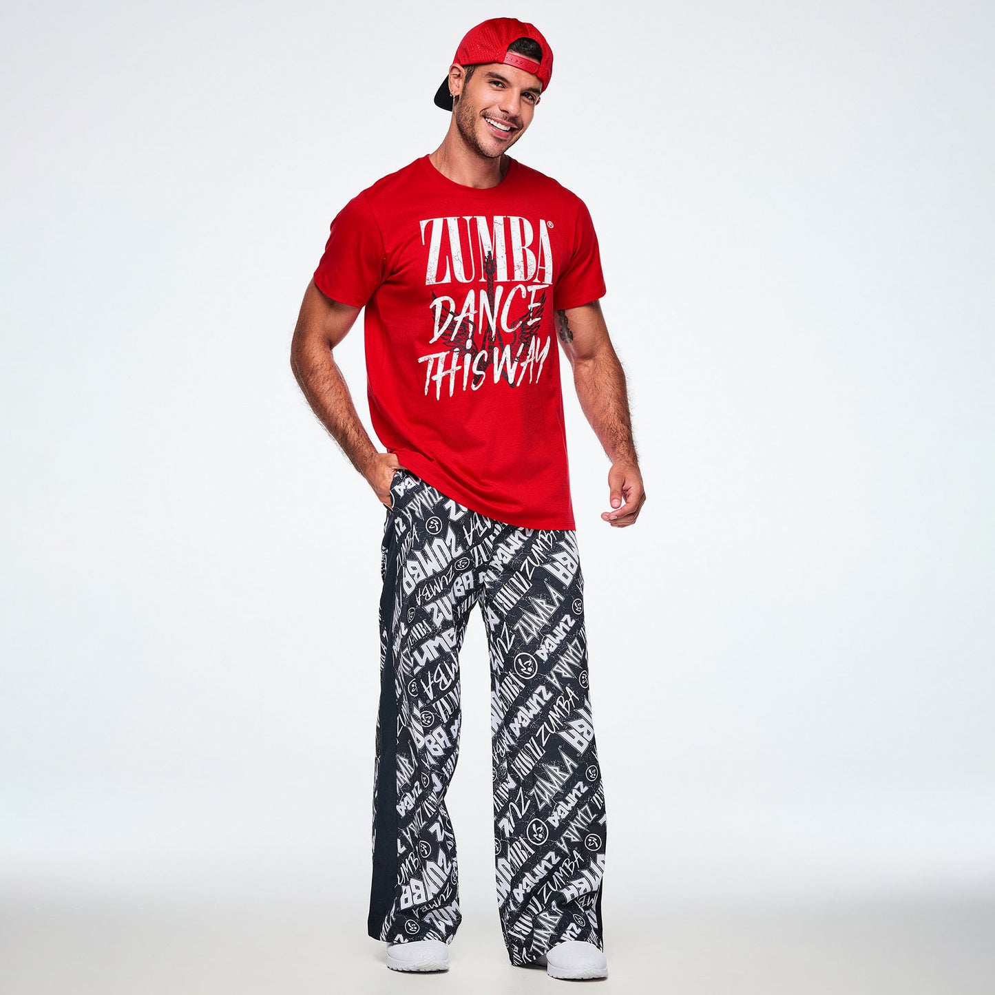 Rock 'n' Roll Unisex Crew Neck Tee - Red Z3T000441