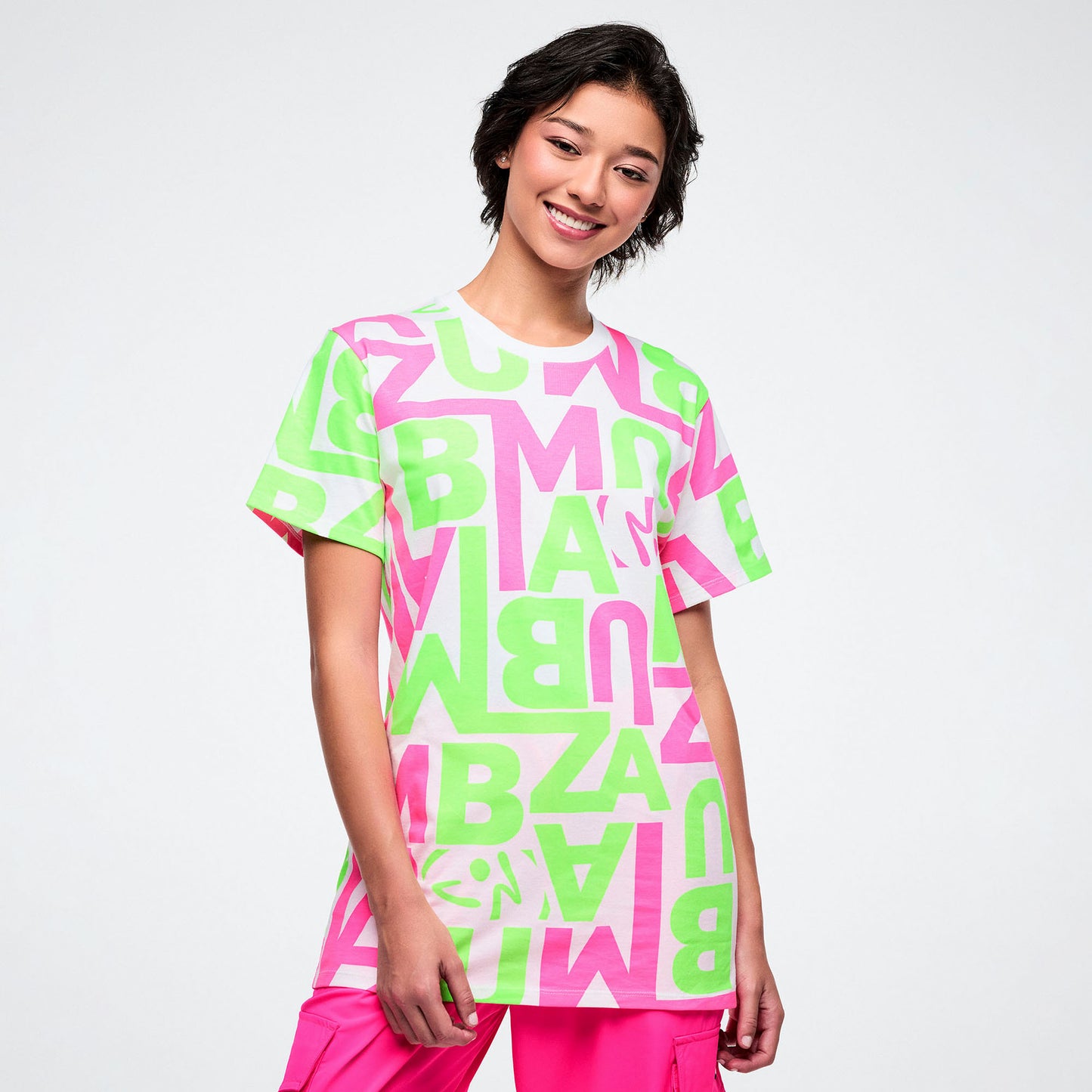 Dale-Z Unisex Crew Neck Tee - White/Green Z3T000446