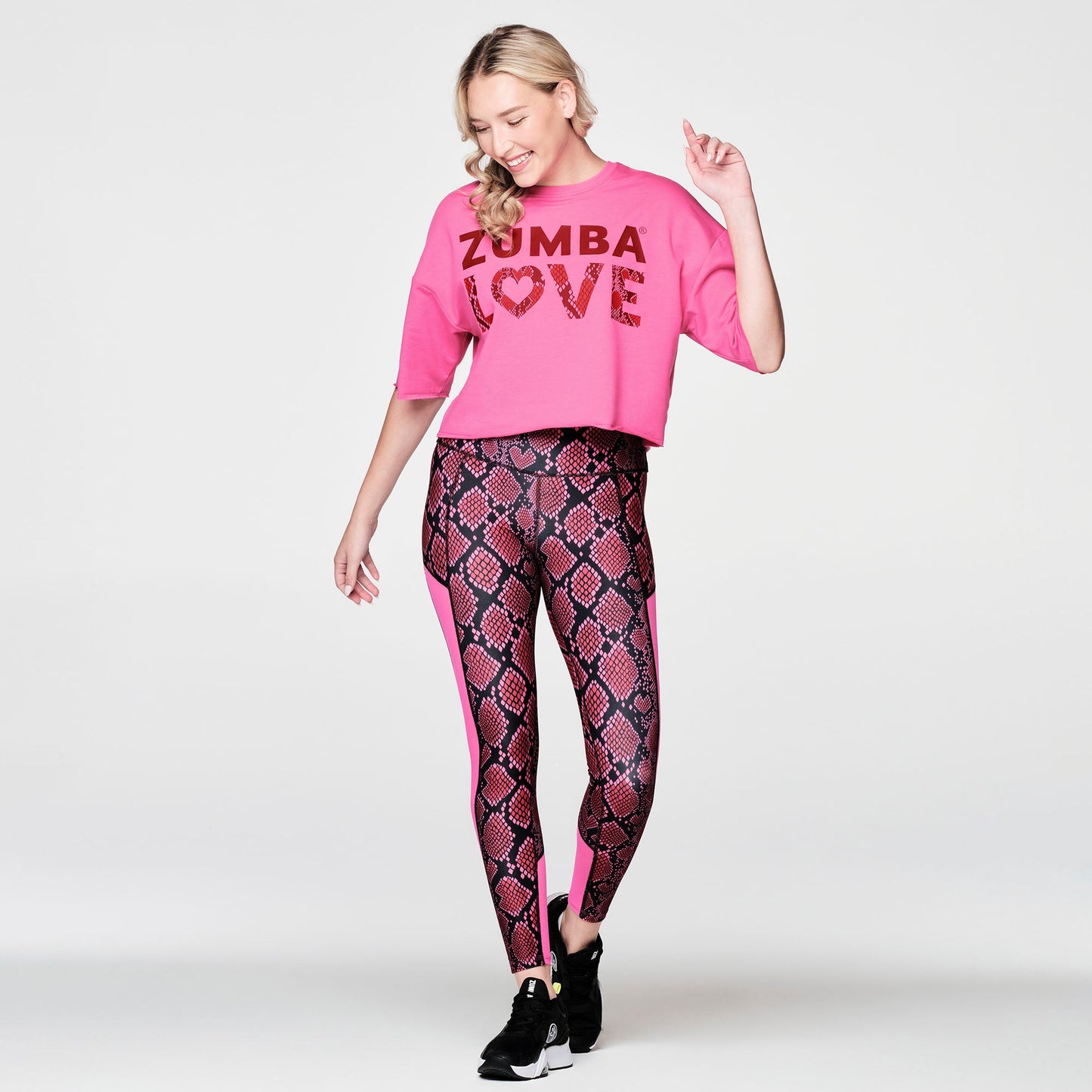 Zumba Love Oversized Crop Top