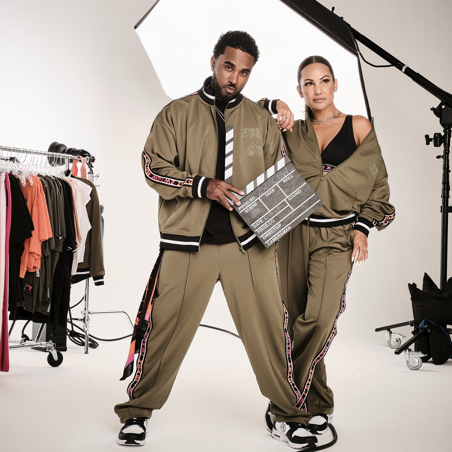 ZW X GW Unisex Oversized Jacket With Rib Details