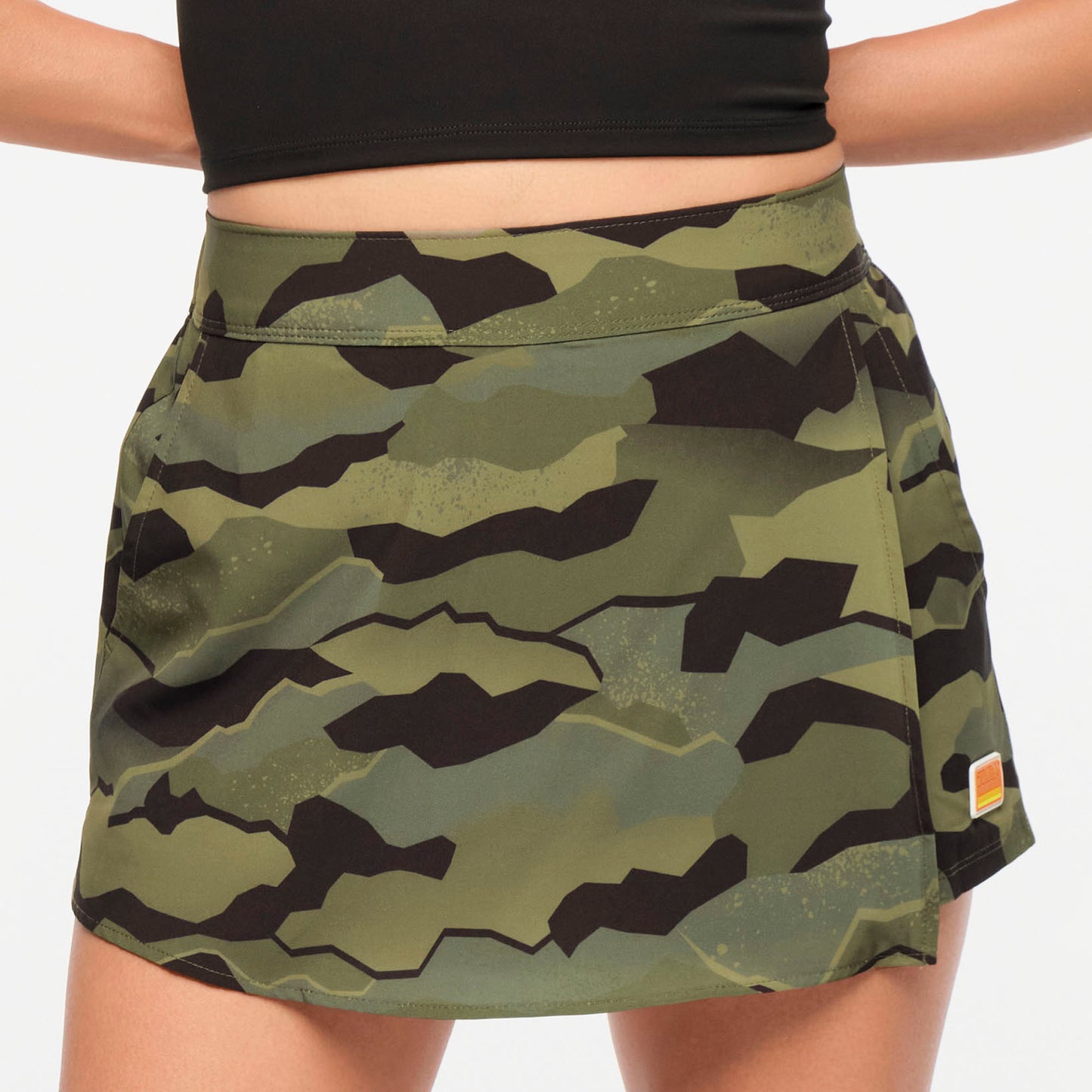 Zumba Explore Woven Skort - Olive Expedition