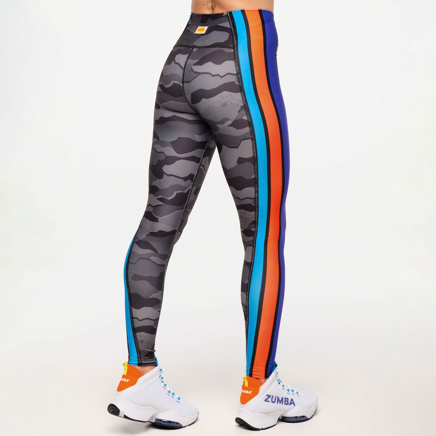 Zumba Explore High Waisted Ankle Leggings With Side Panels