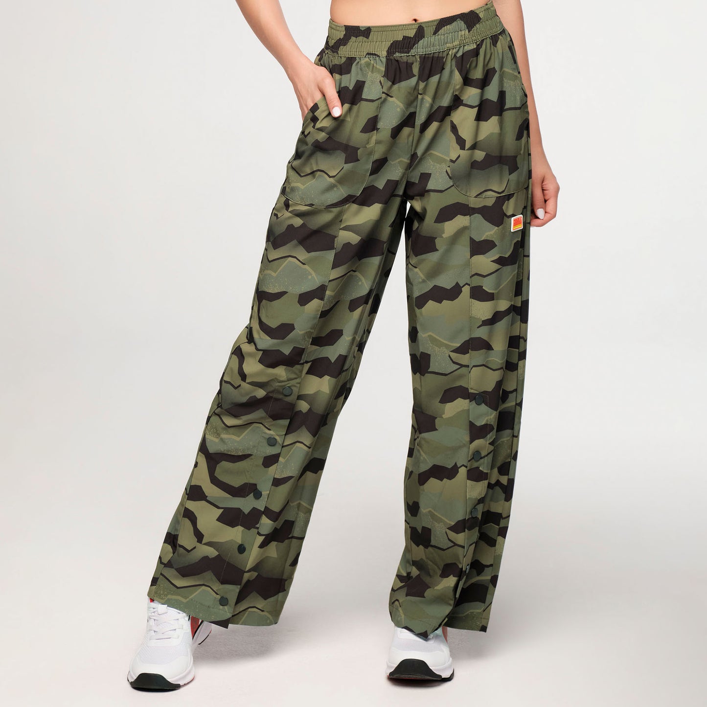 Zumba Explore Wide Leg Woven Pants - Olive Expedition