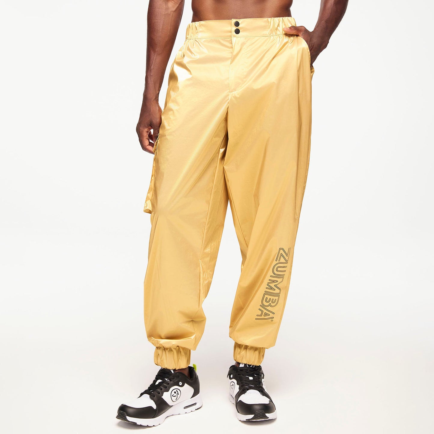 Zumba Runway Cargo Track Pants - Gold
