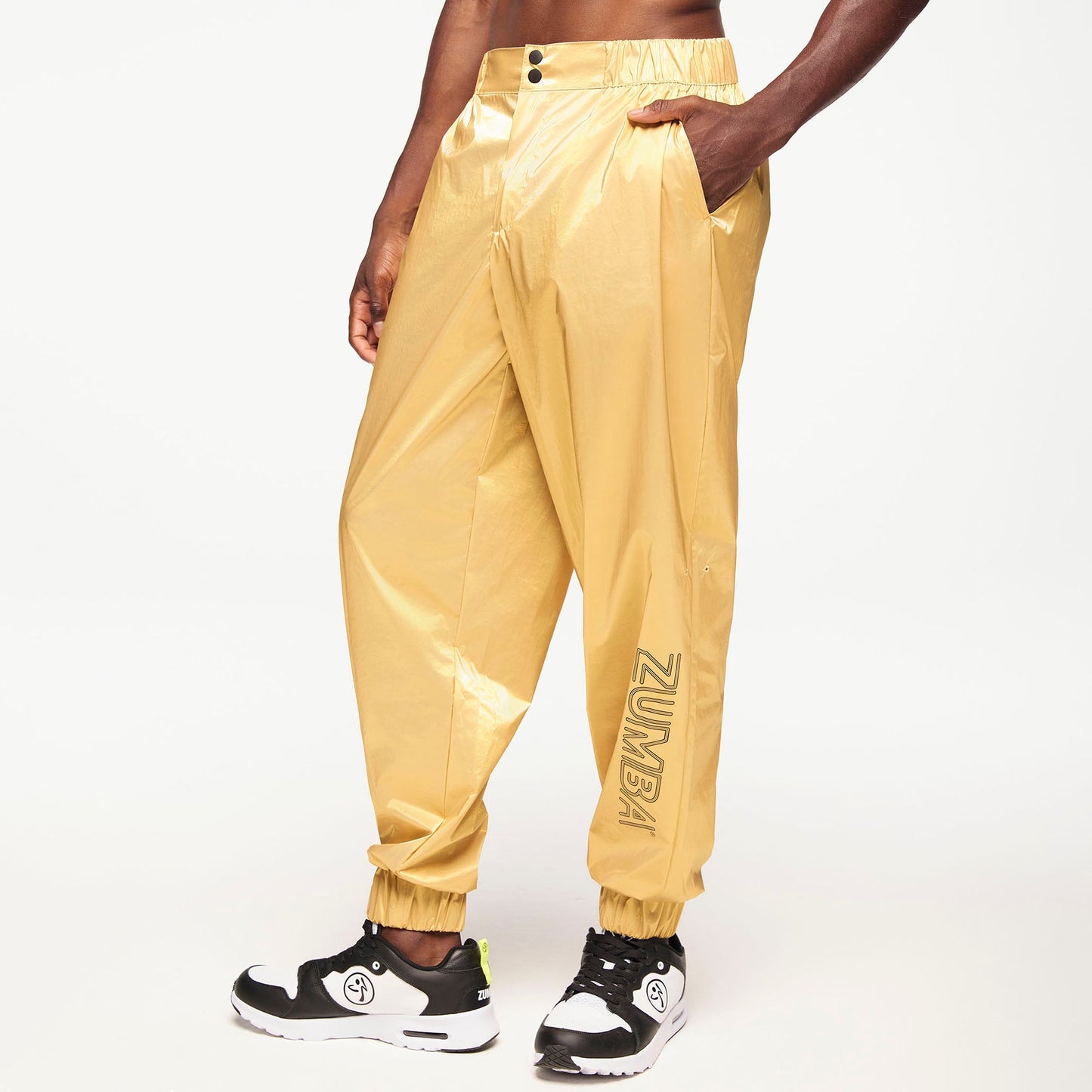 Zumba Runway Cargo Track Pants - Gold