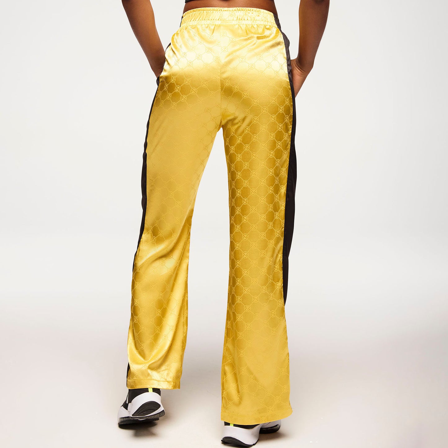 Zumba Runway Straight Leg Track Pants - Gold