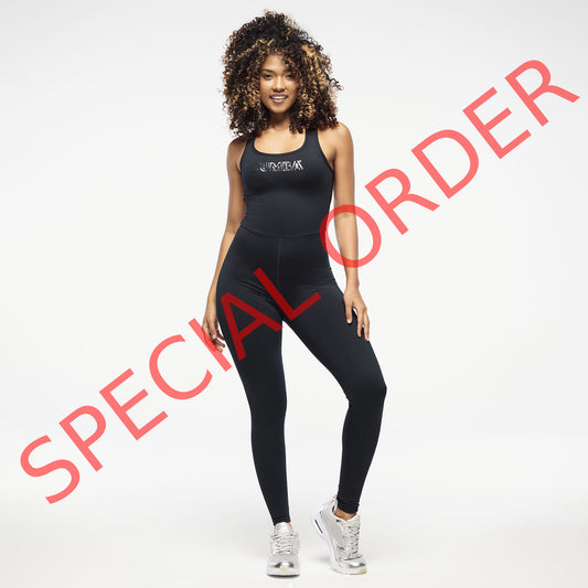 Zumba Runway Ankle Bodysuit With Cross Back Straps