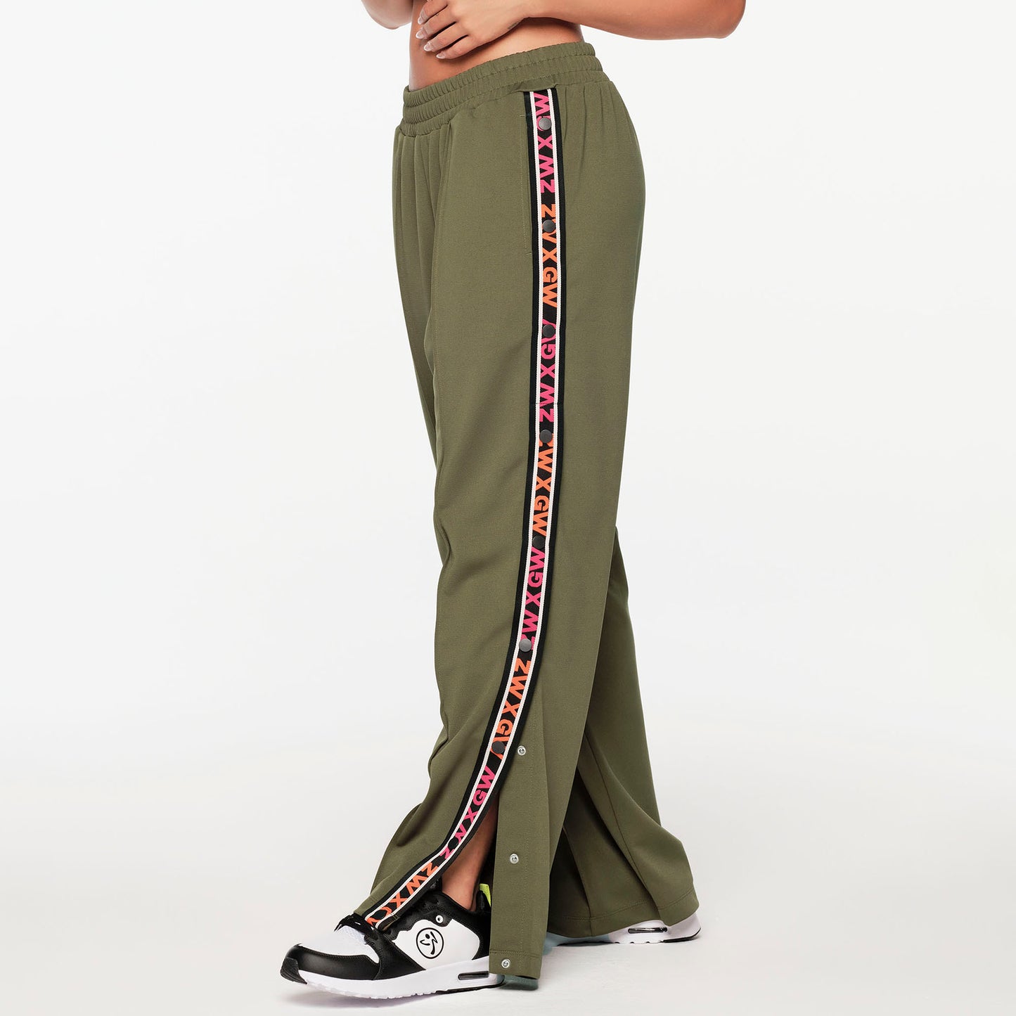 ZW X GW Straight Leg Track Pants With Side Snaps
