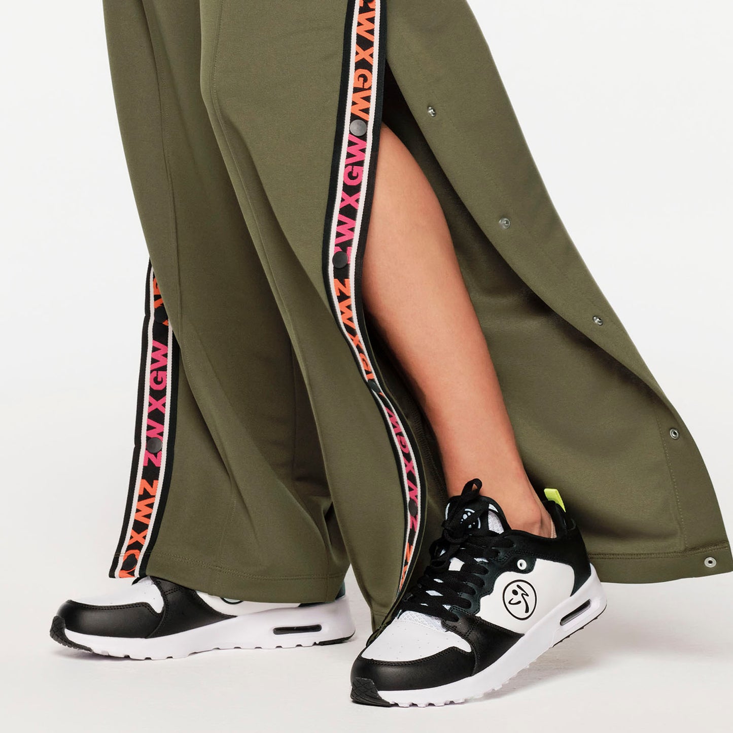 ZW X GW Straight Leg Track Pants With Side Snaps
