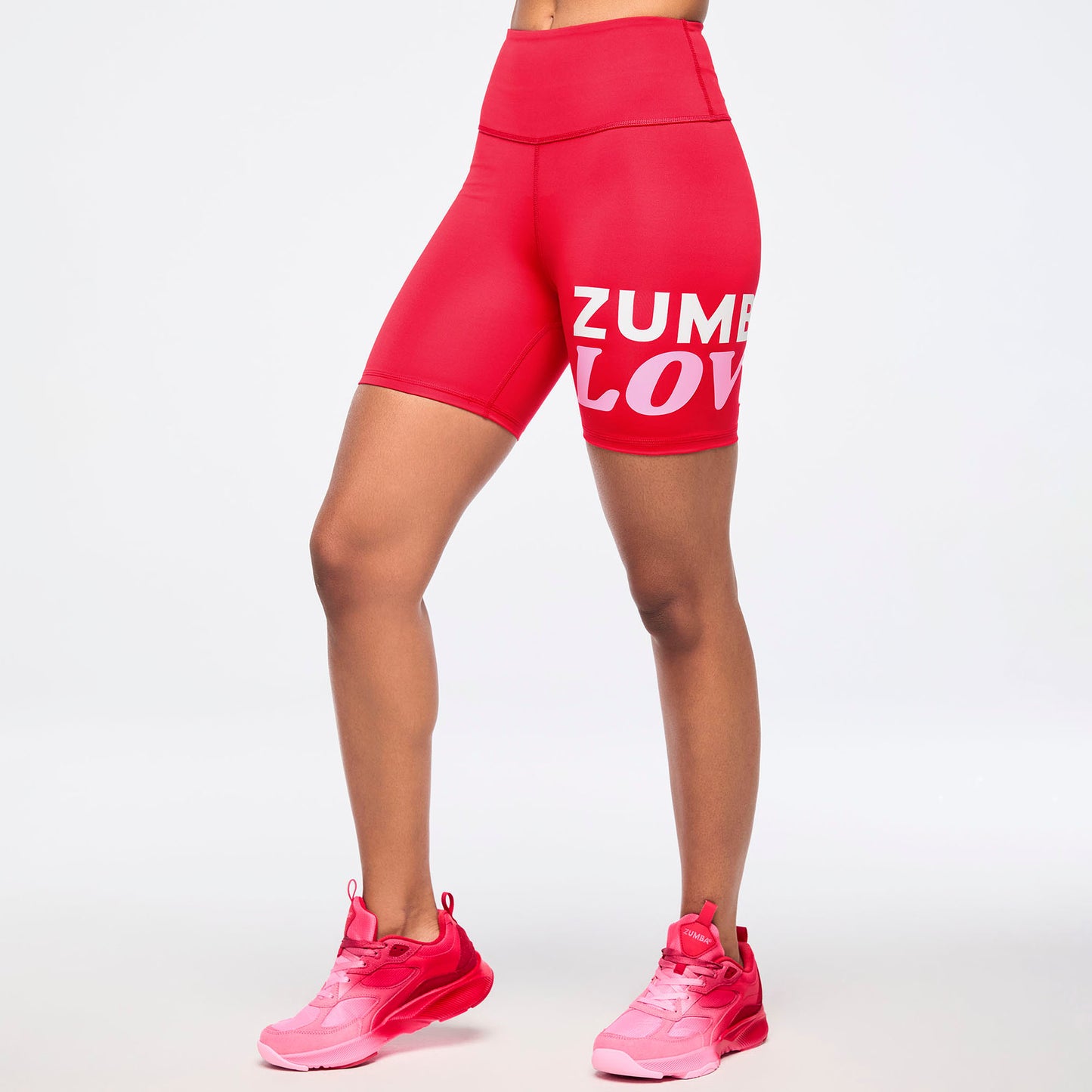Zumba Love 5.5" High Waisted Biker Shorts