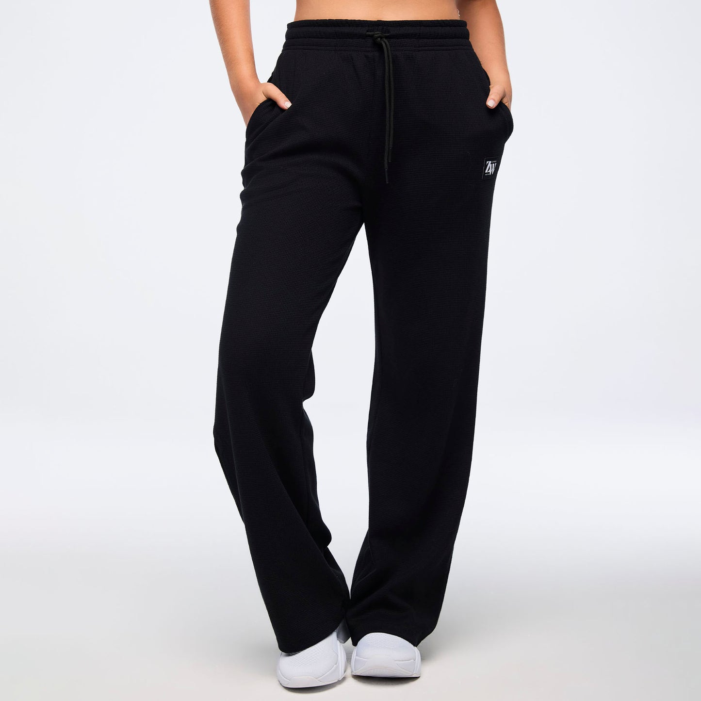 Zumba Haus Straight Leg Knit Waffle Pants