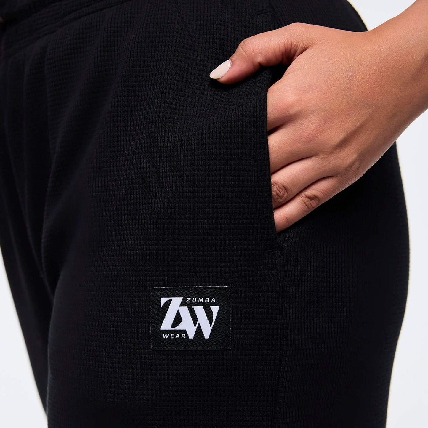 Zumba Haus Straight Leg Knit Waffle Pants