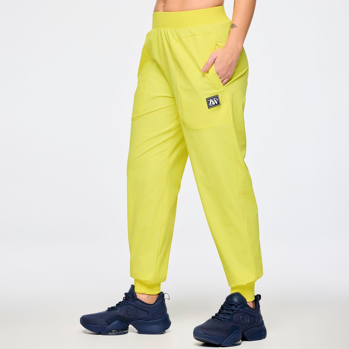 Zumba Out Loud Stretch Woven Slim Ankle Joggers