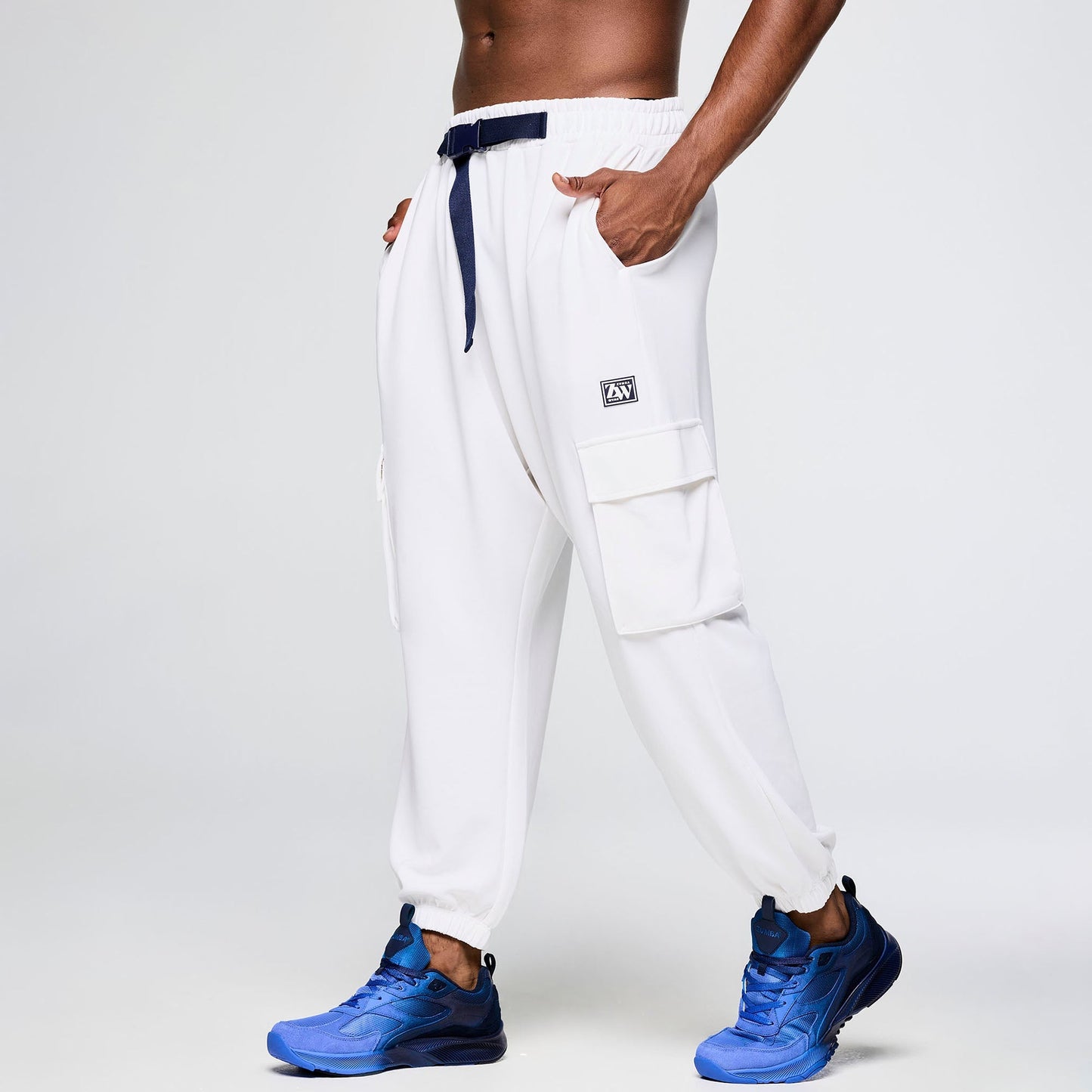 Zumba Out Loud Knit Slouch Cargo Pants With Belt