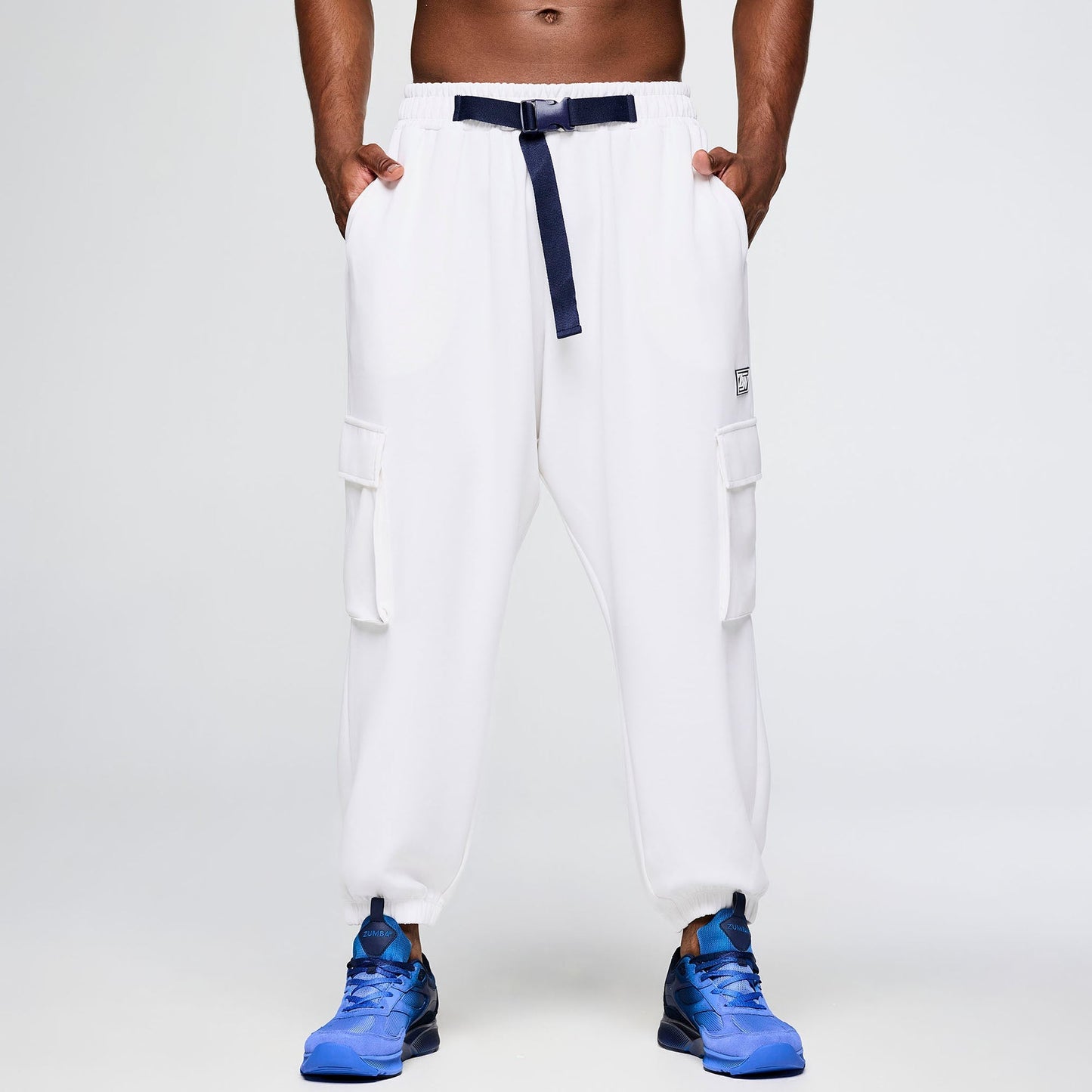 Zumba Out Loud Knit Slouch Cargo Pants With Belt