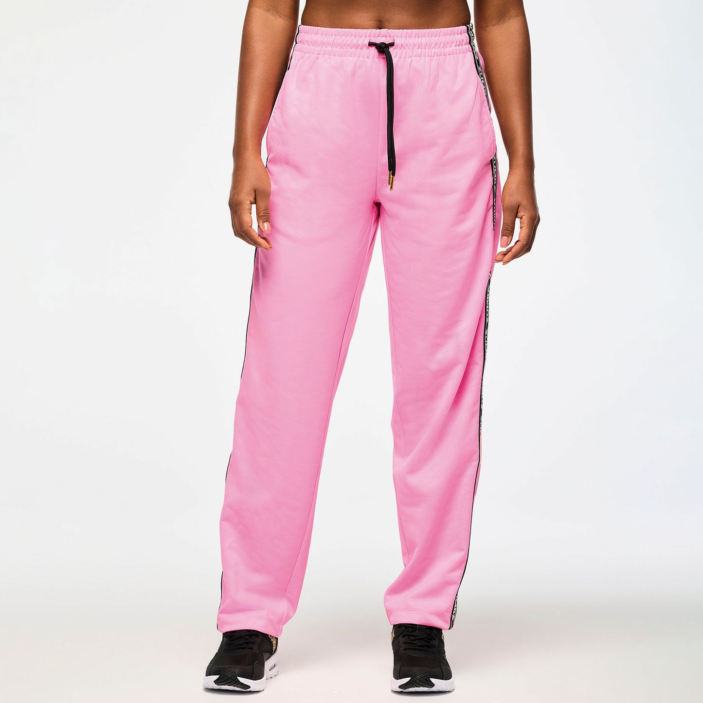 Victory Straight Leg Track Pants With Side Trim