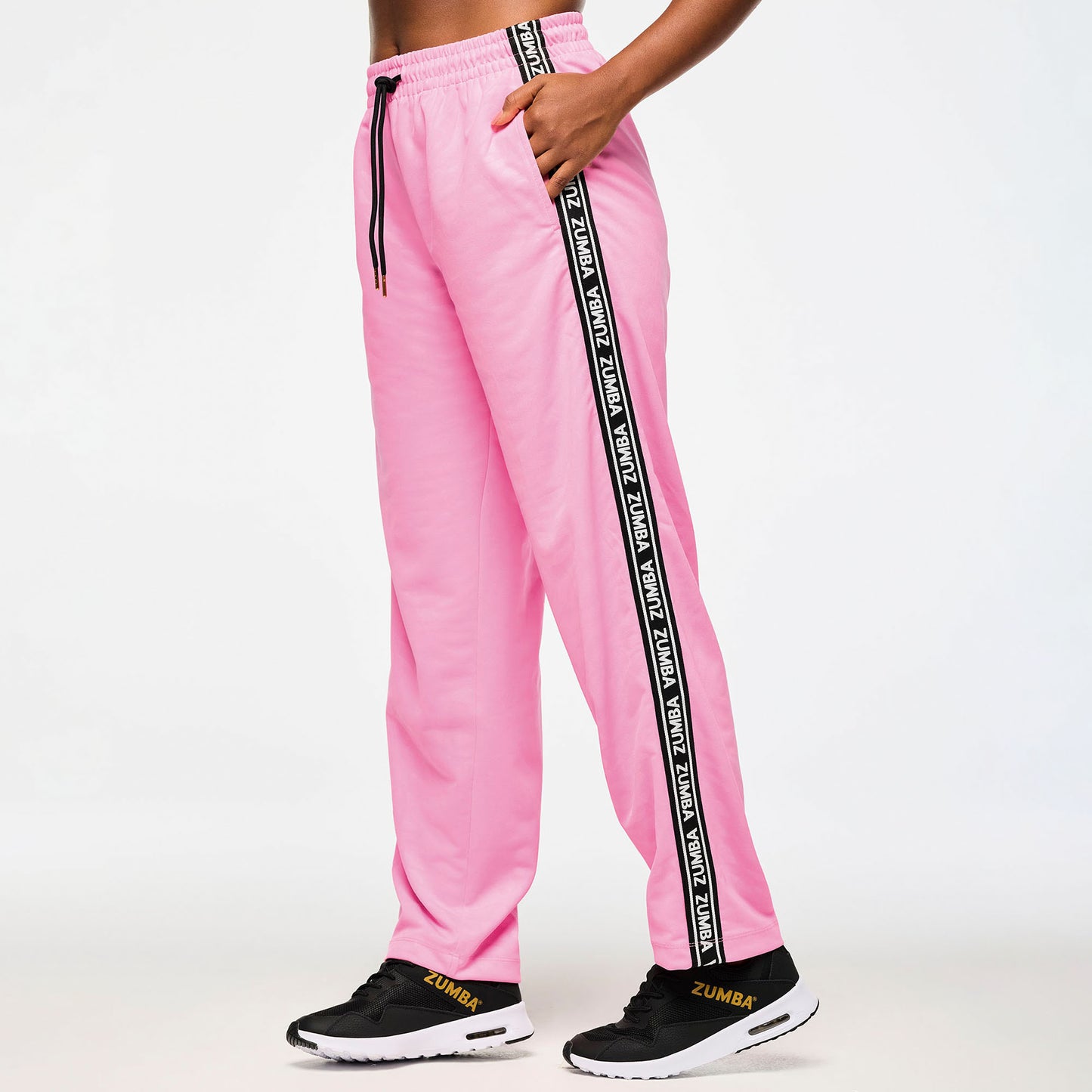 Victory Straight Leg Track Pants With Side Trim