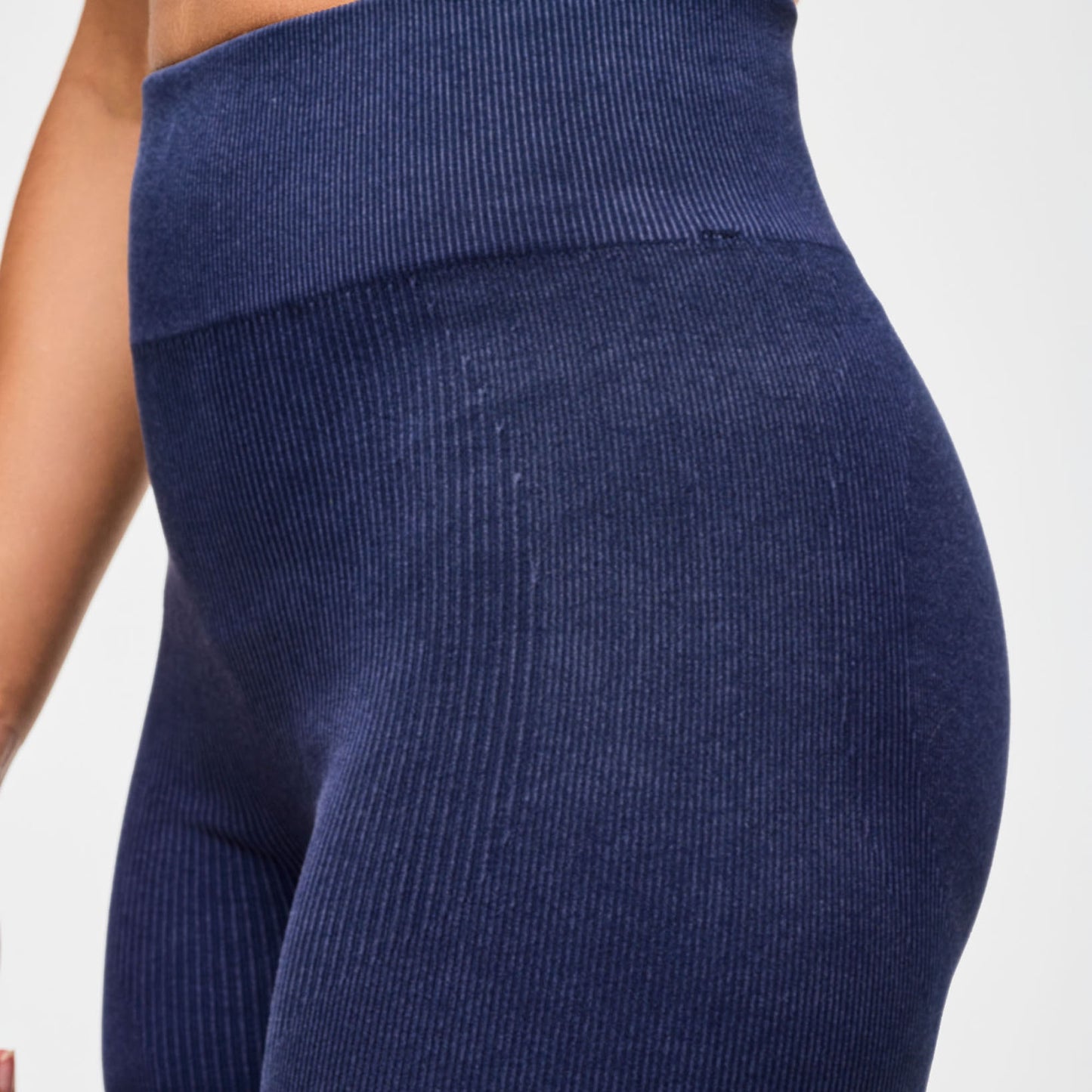 Blue Jean Seamless High Waisted Biker Shorts