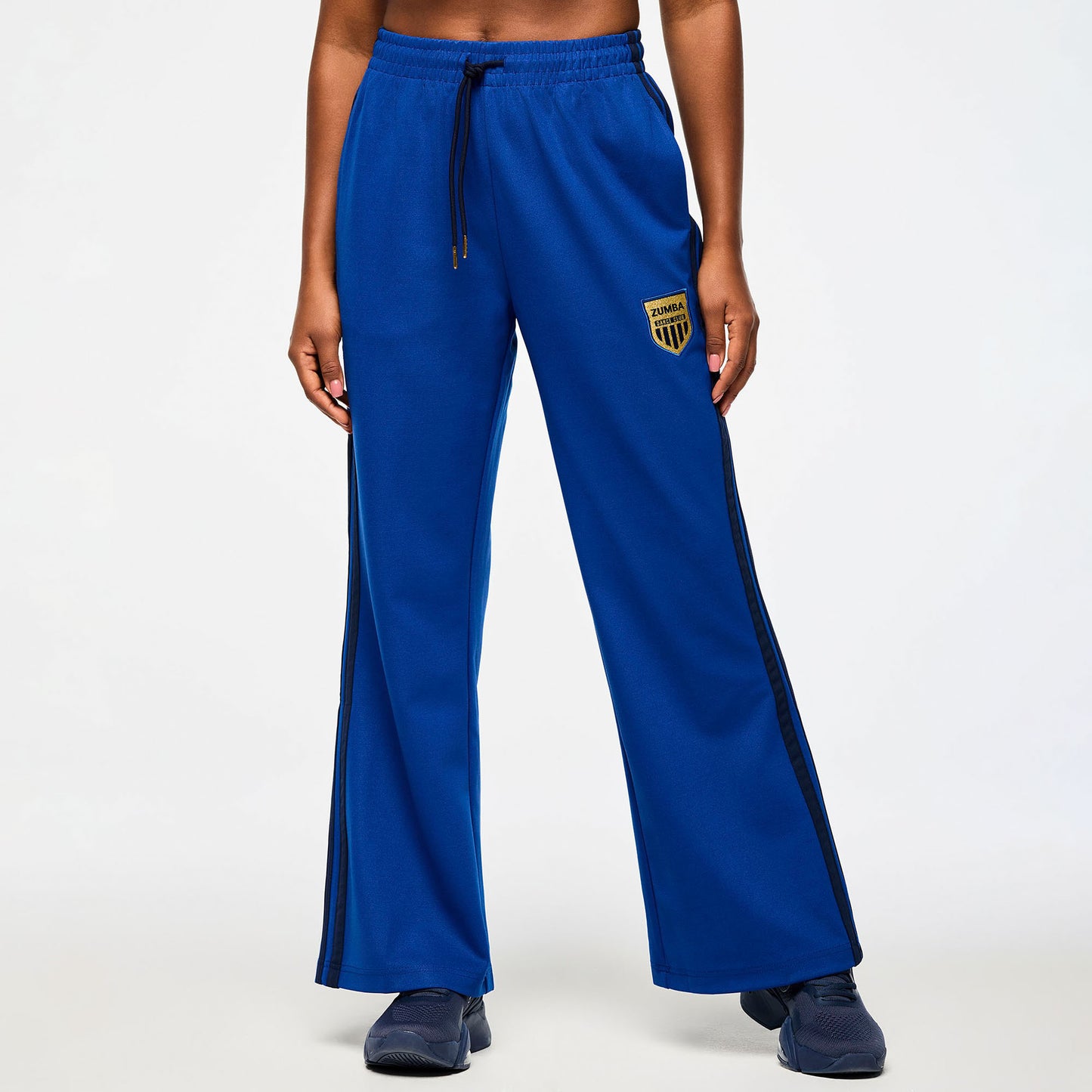 Victory Wide Leg Track Pants - Surfs Up Blue
