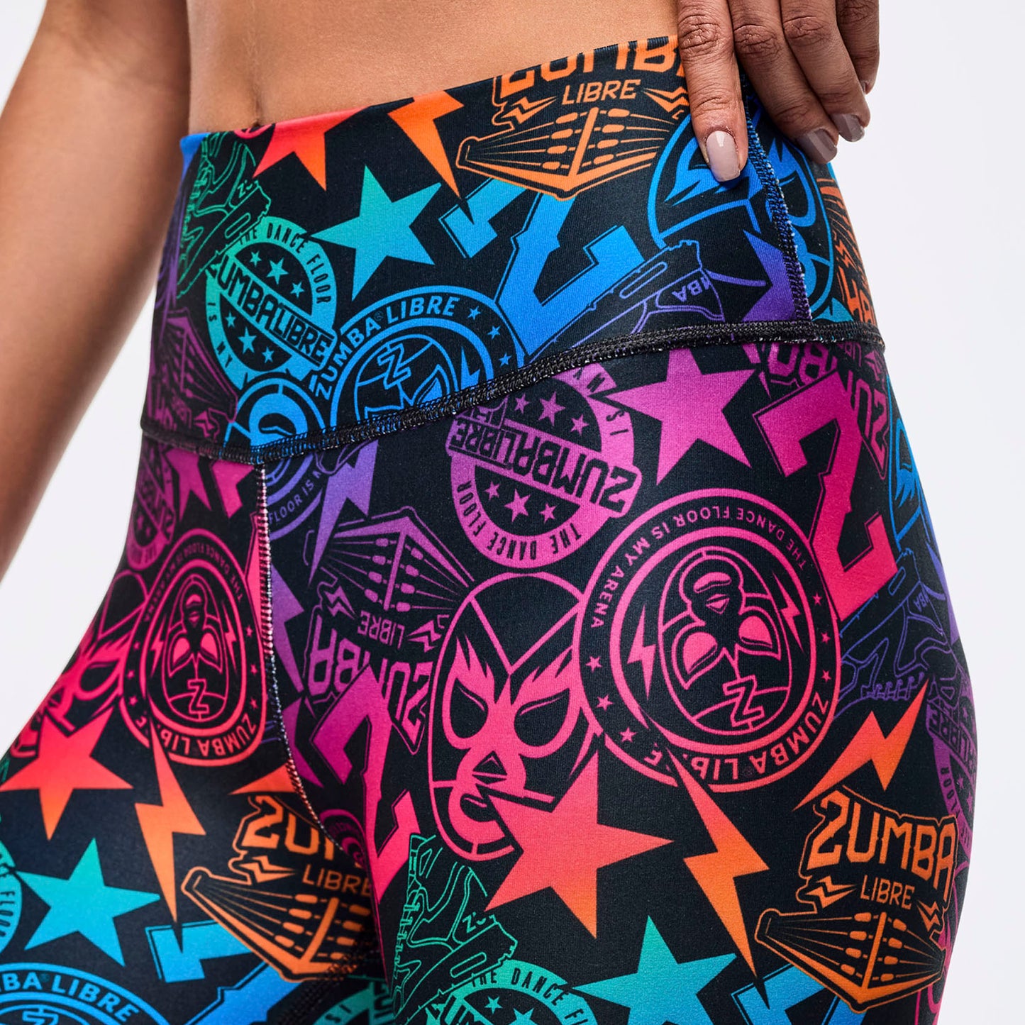 Zumba Libre High Waisted Biker Shorts