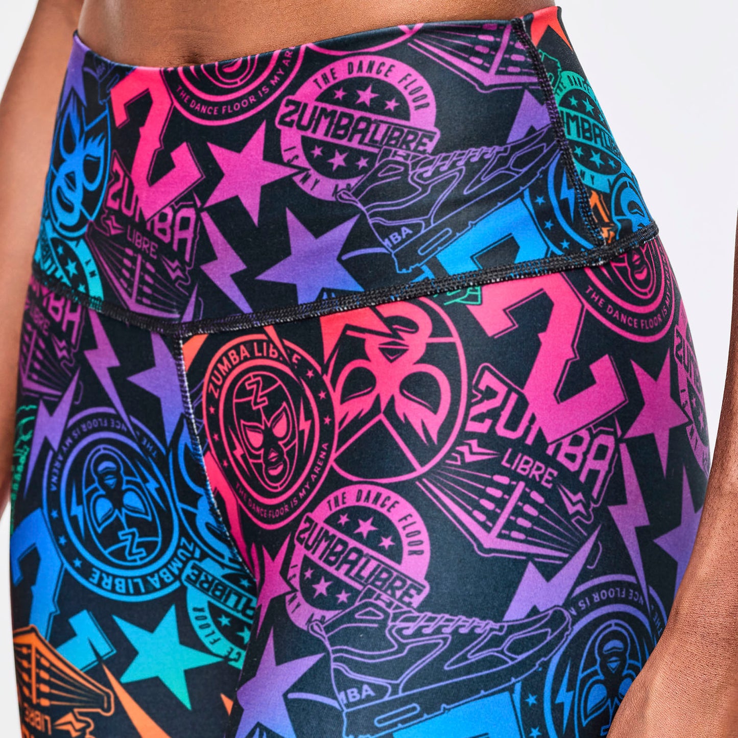 Zumba Libre High Waisted Ankle Legging With Lace Up Details