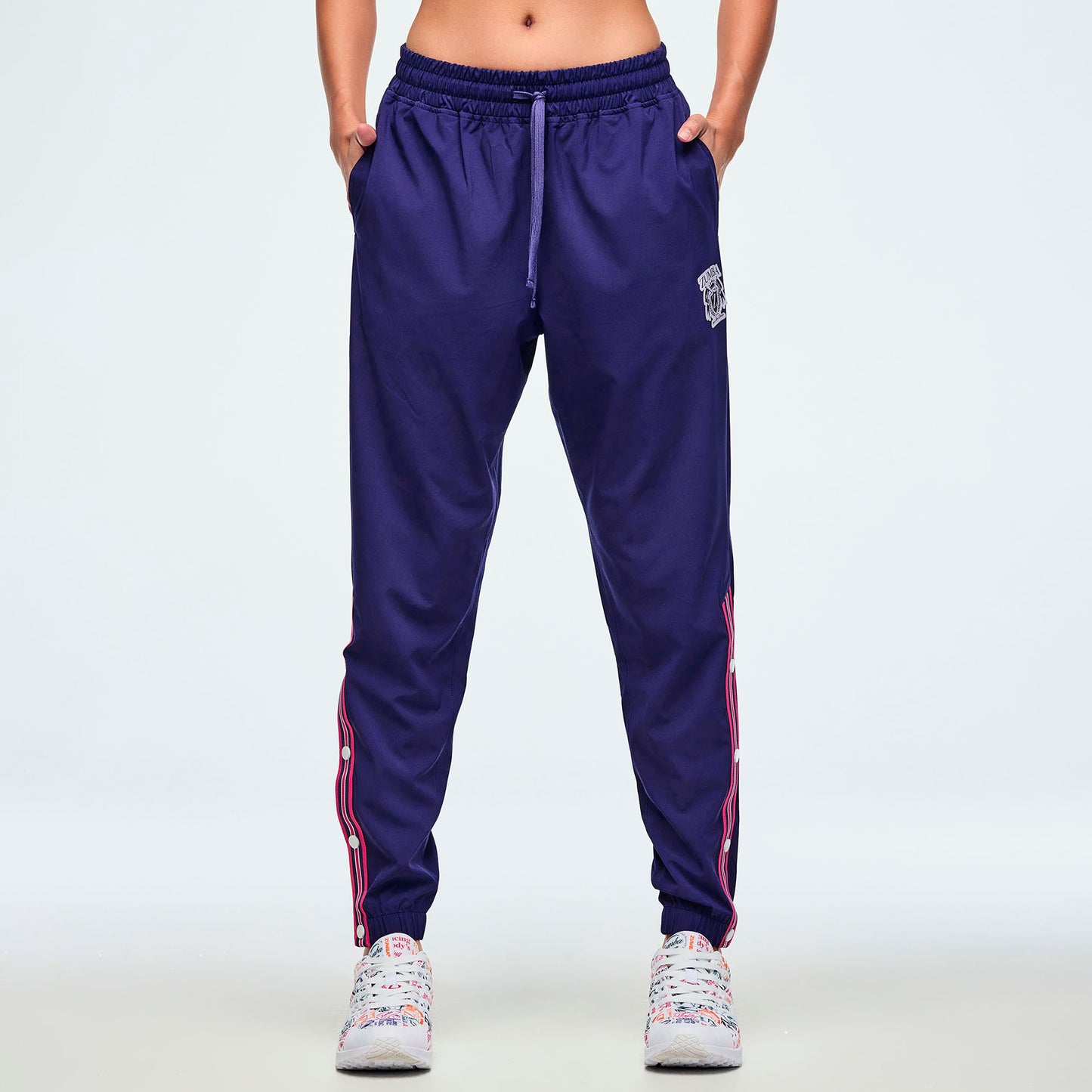 Class of 2001 Woven Track Pants With Side Snaps Z1B000660
