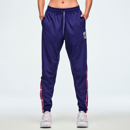Class of 2001 Woven Track Pants With Side Snaps Z1B000660